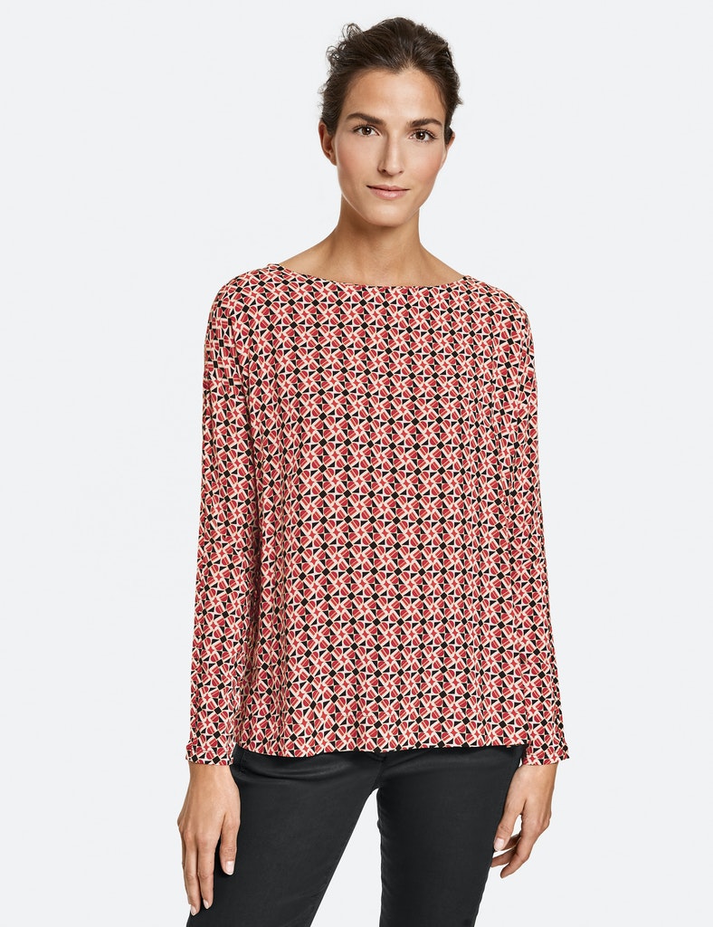 Longsleeve mit grafischem Muster EcoVero