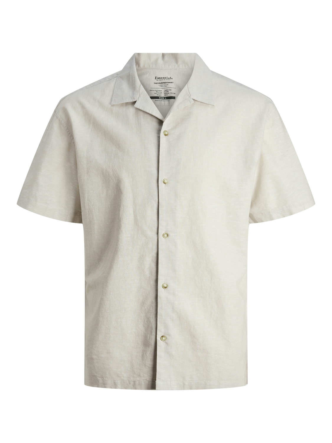 JJESUMMER RESORT LINEN BLEND SHIRT SS SN