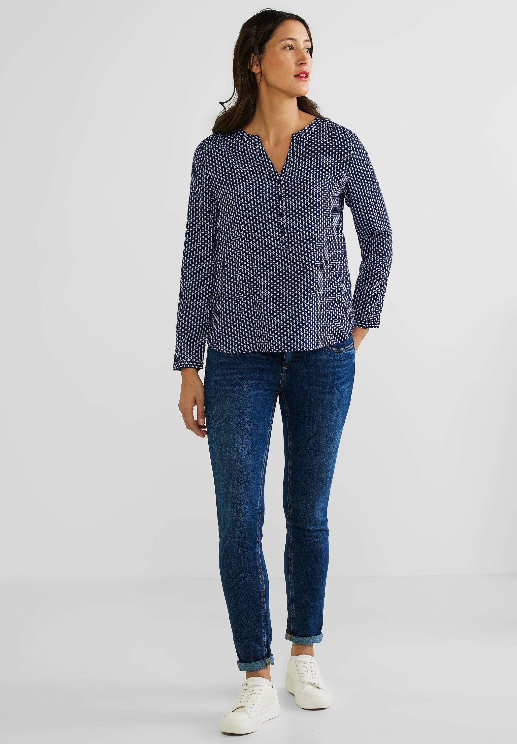 Viskose Bluse mit Print