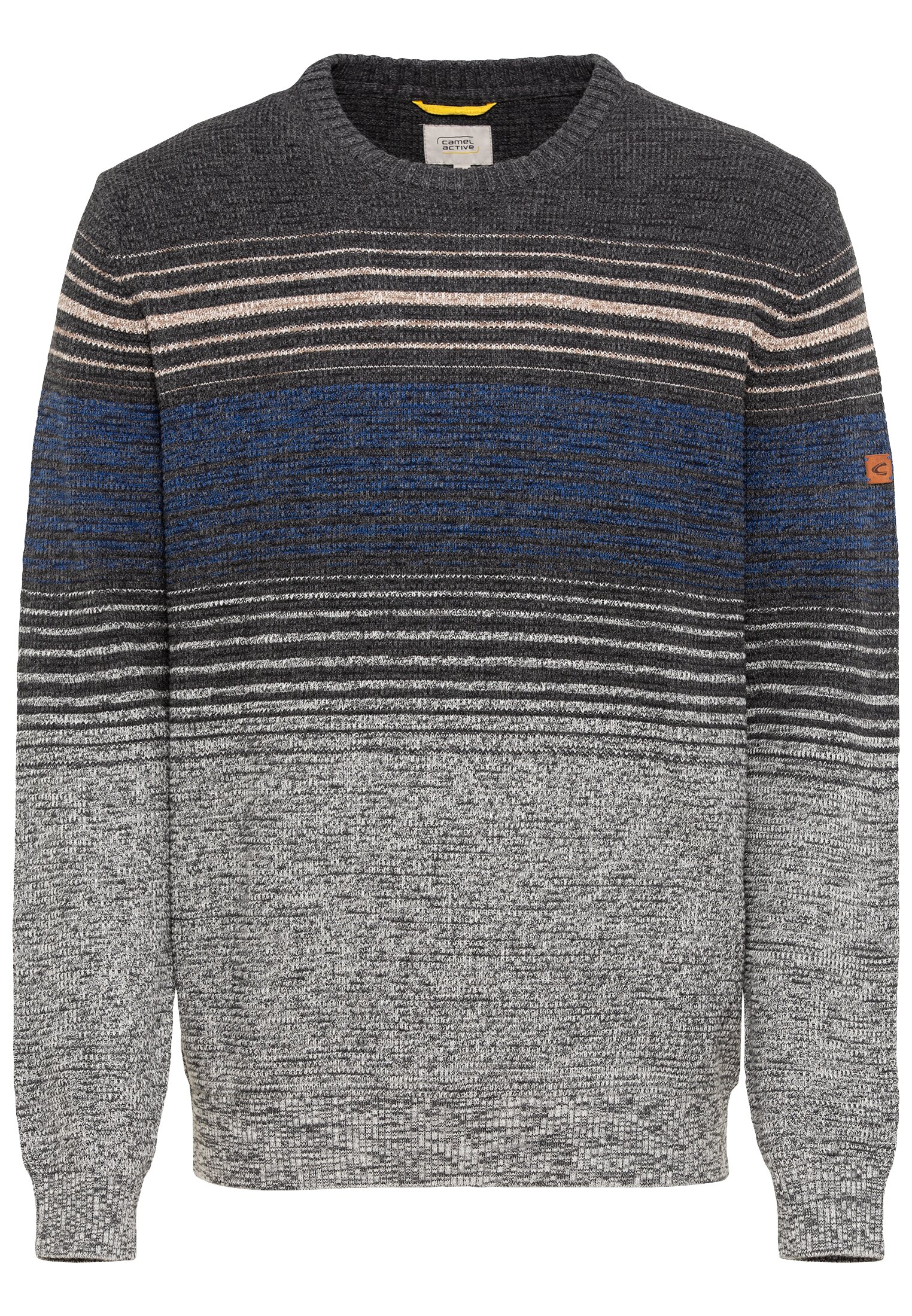 Mouliné Strickpullover mit Streifenmuster
