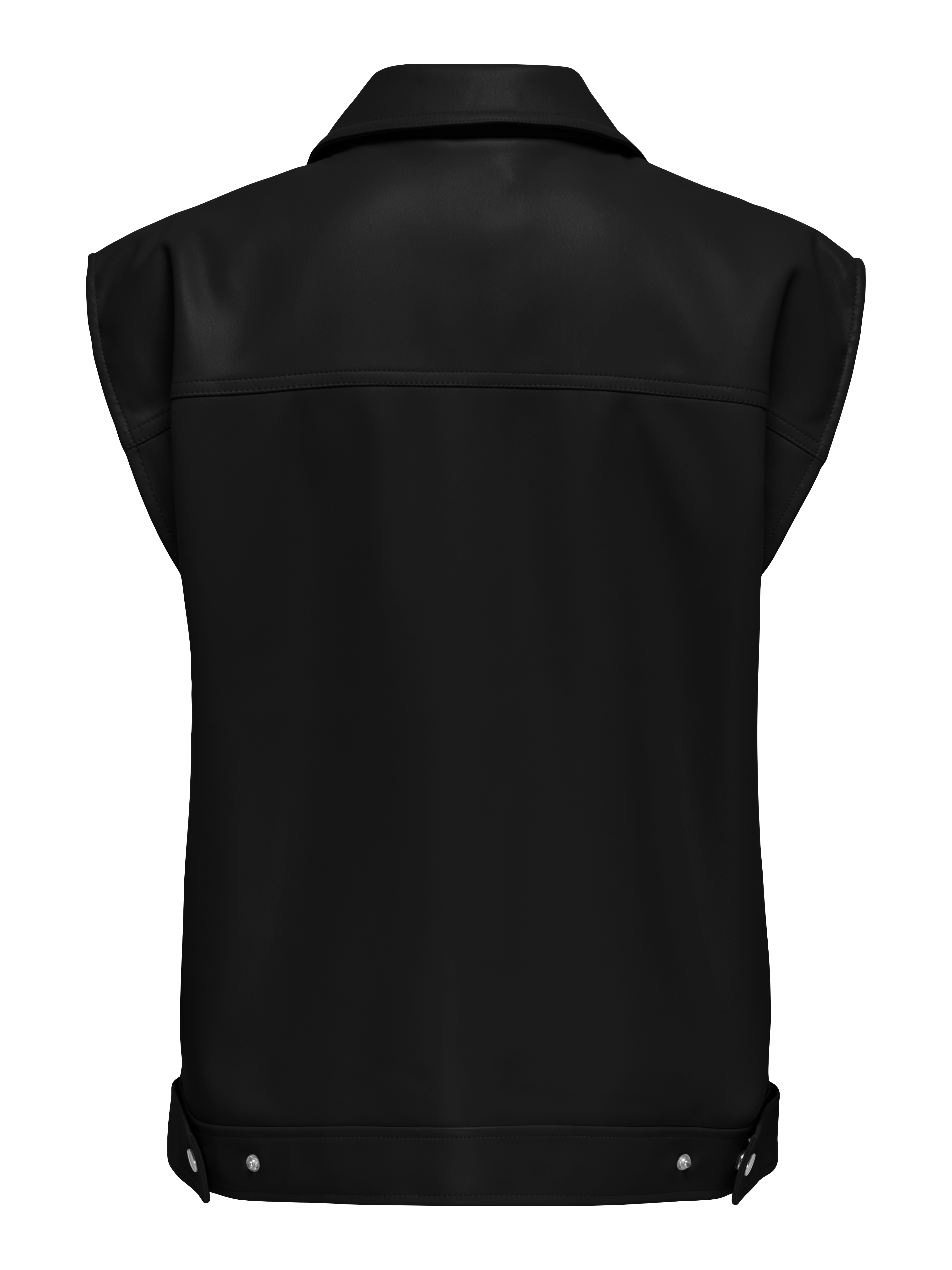 ONLSARAMY FAUX LEATHER WAISTCOAT OY OTW