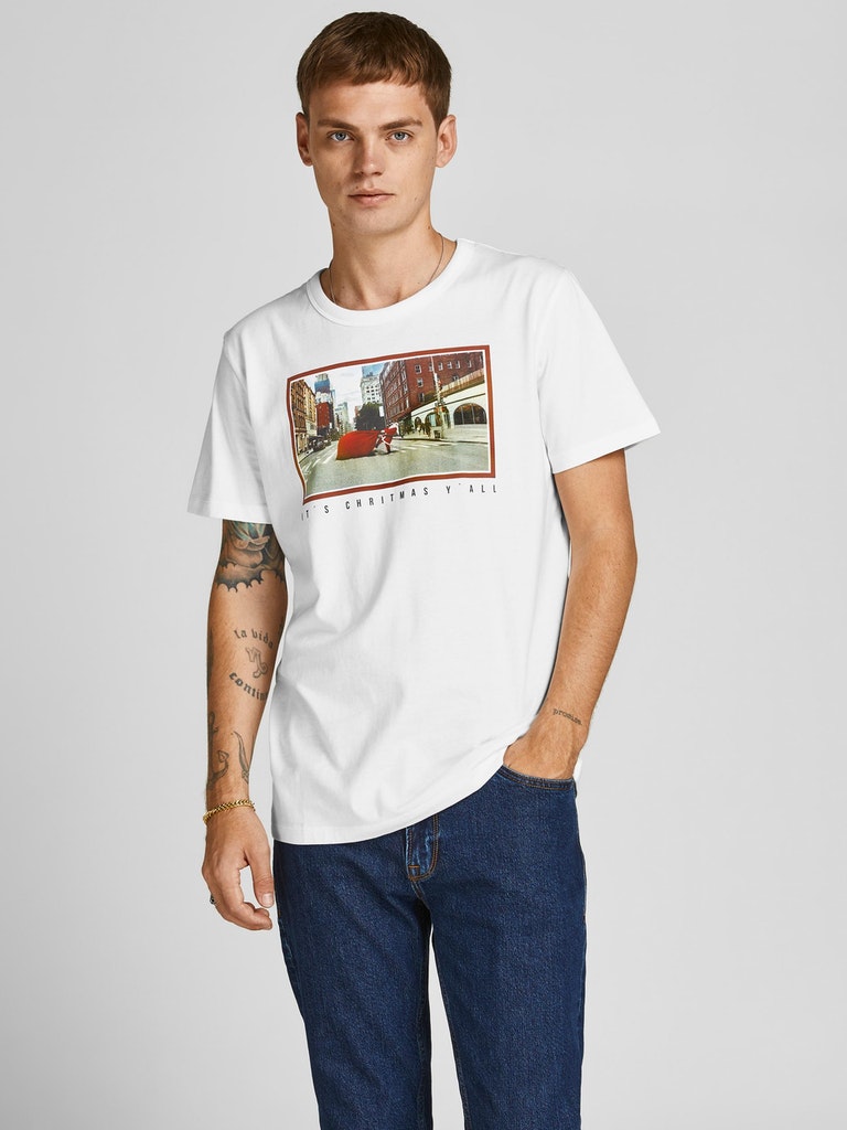 JORSNOWMAN TEE SS CREW NECK XMAS