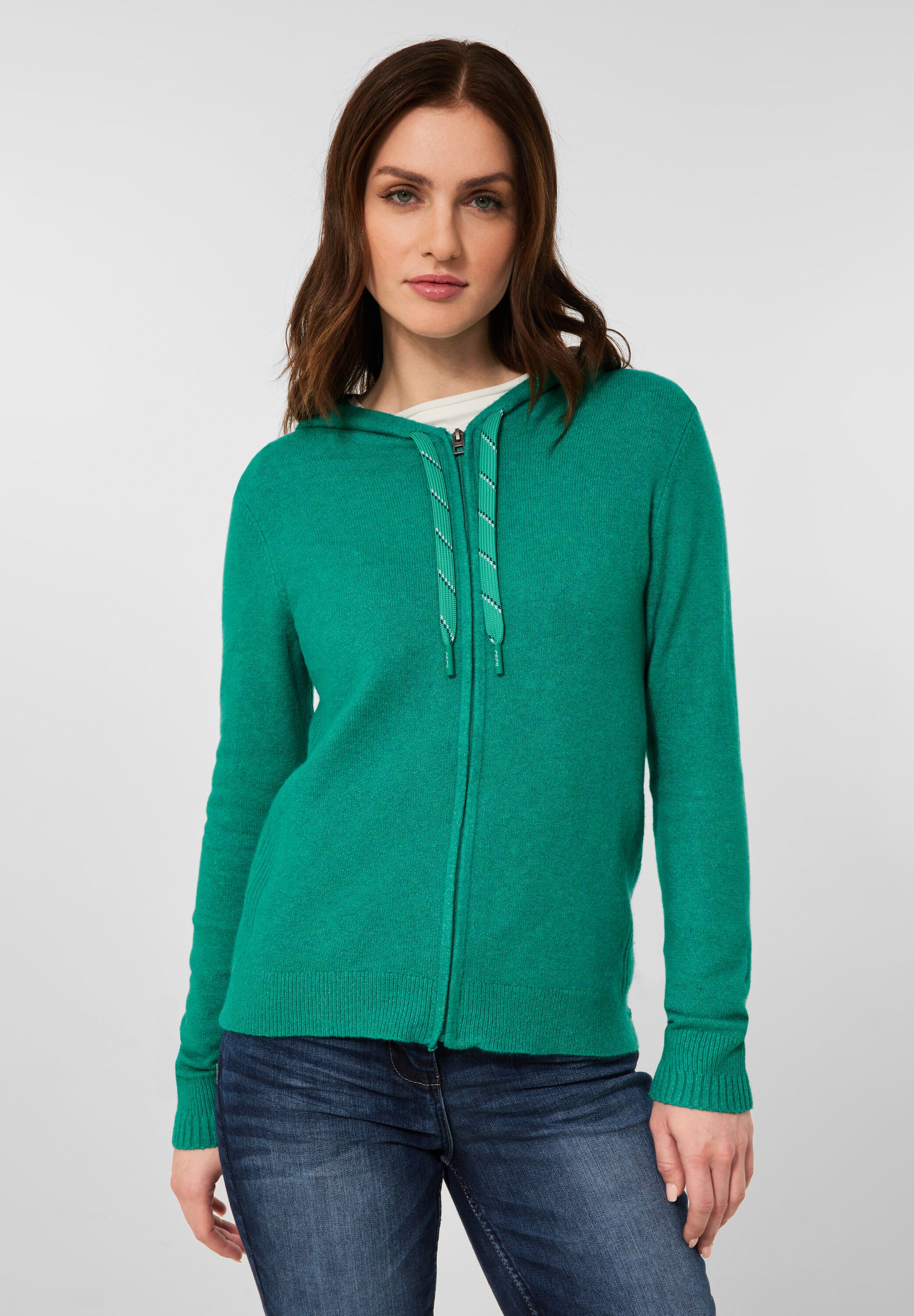 Cosy Strickjacke mit Zipper