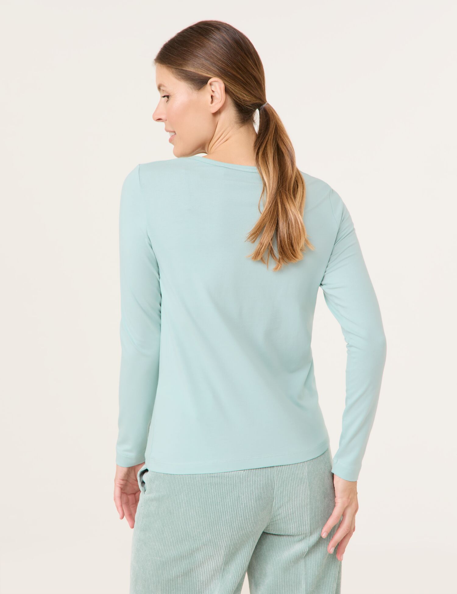 Langarmshirt mit Paillettenzier