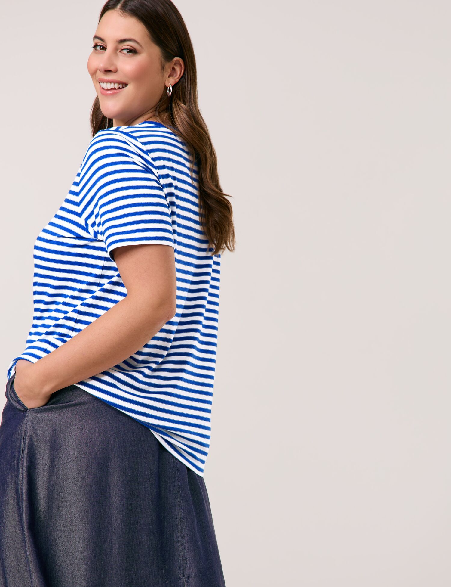 Ringelshirt mit Paisley-Print