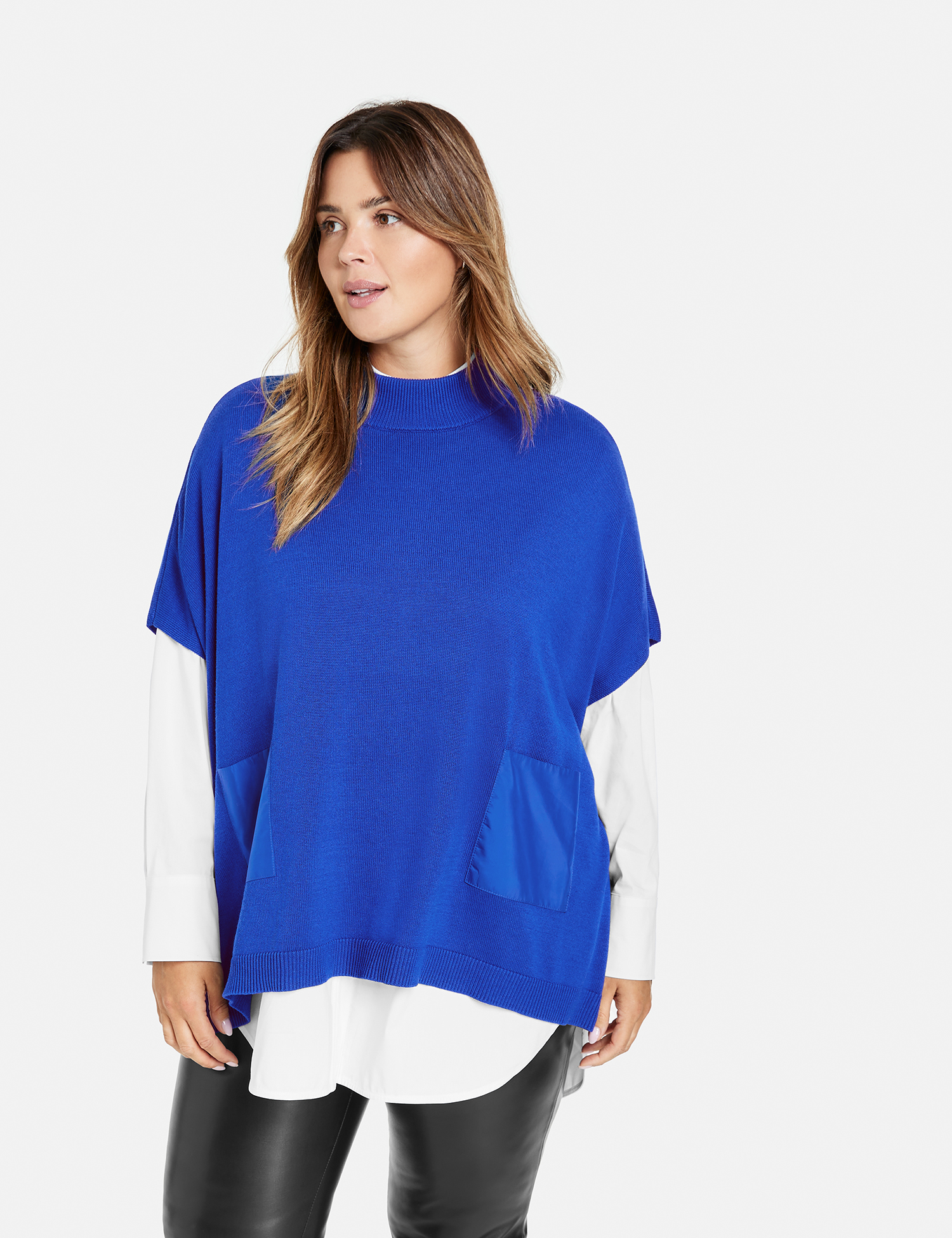 Oversize-Pullover mit kurzem Arm