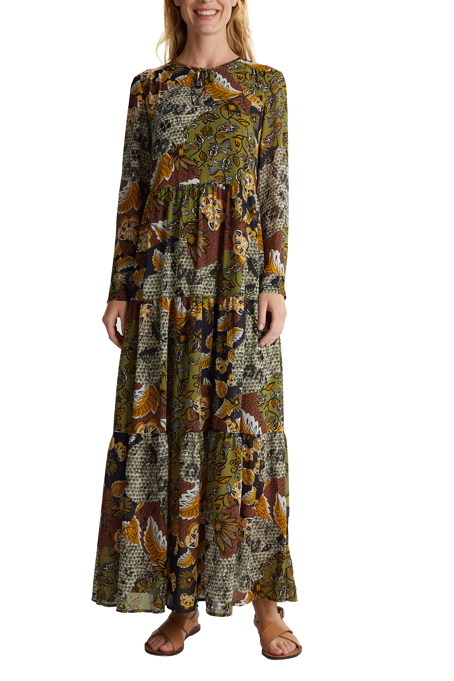 Recycelt: Maxikleid mit Print