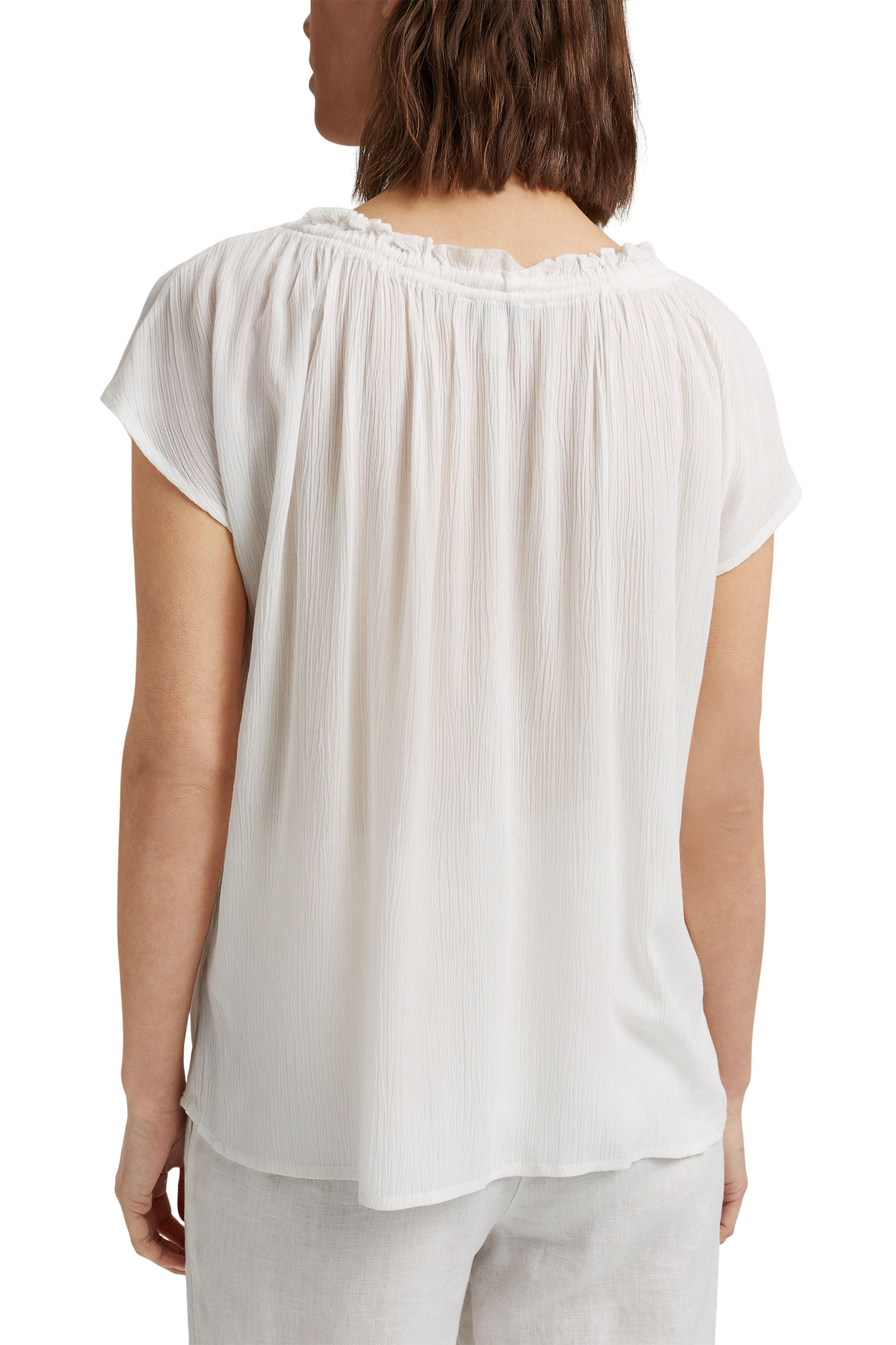 Zarte Crinkle-Bluse aus LENZING™ ECOVERO™