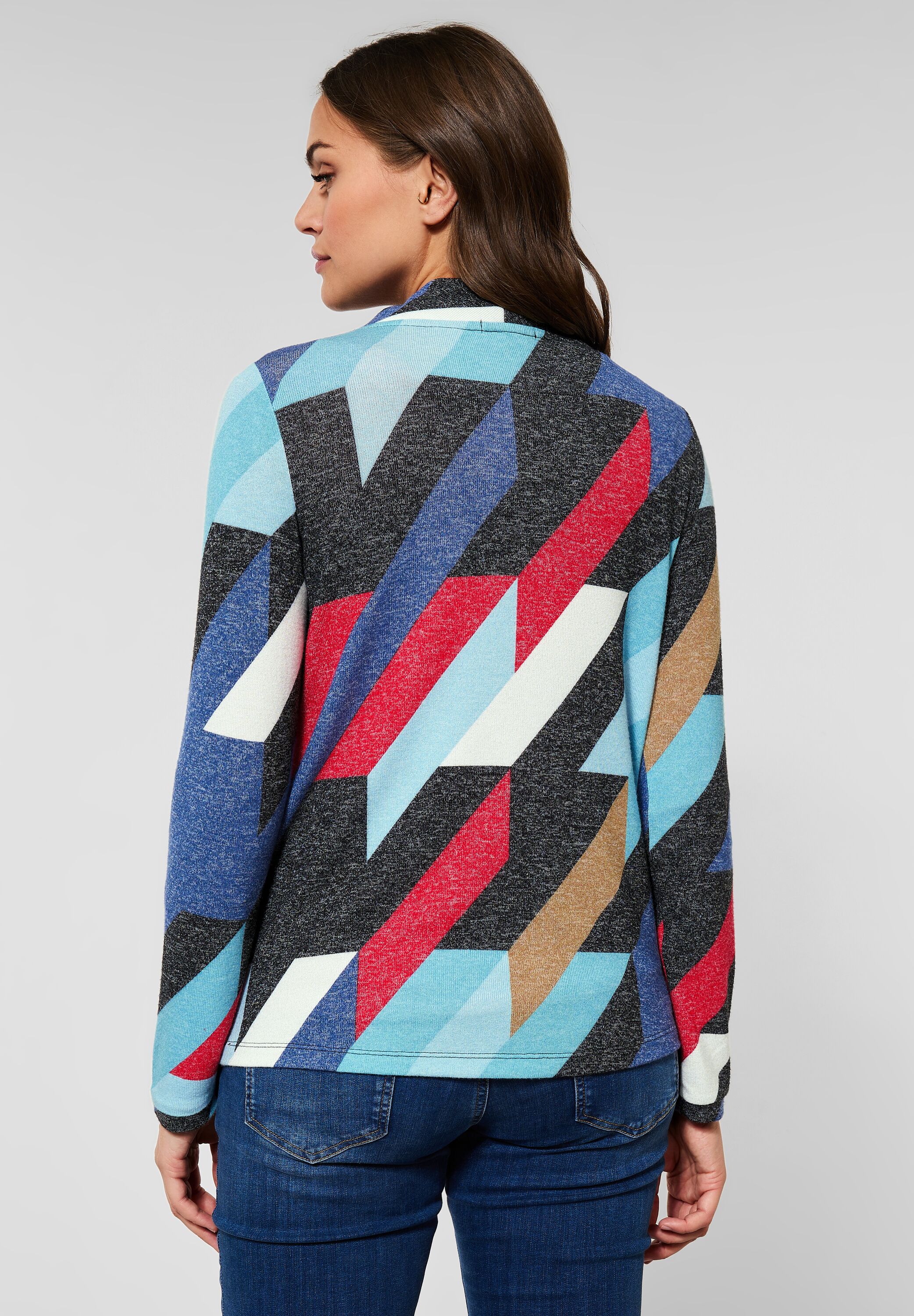 Cosy Shirt mit Stehkragen