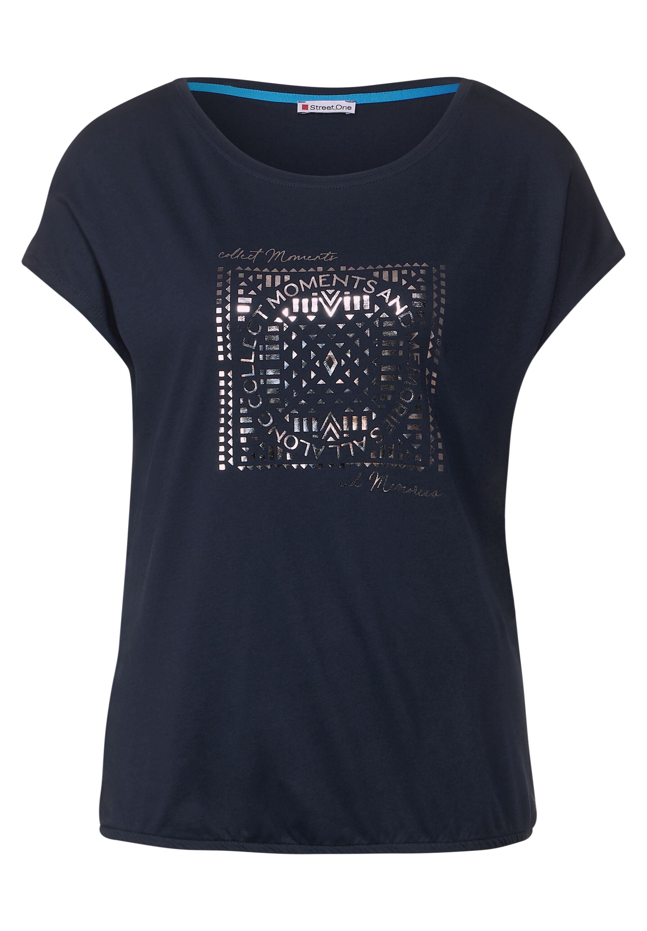 T-Shirt mit Folienprint