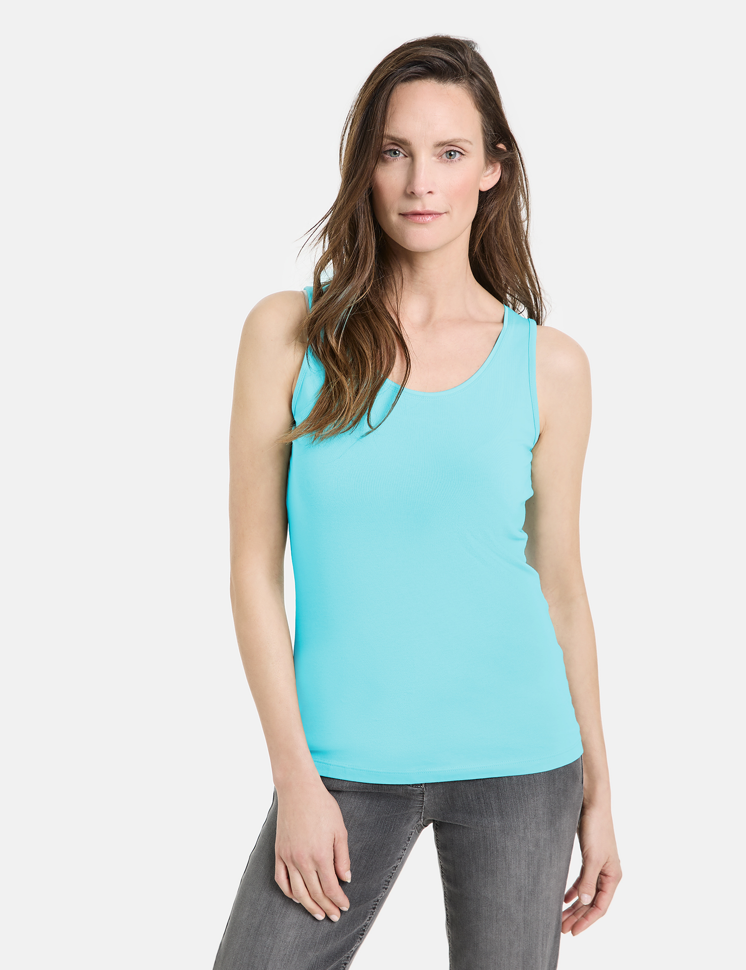 Basic Top nachhaltigem Baumwoll-Stretch