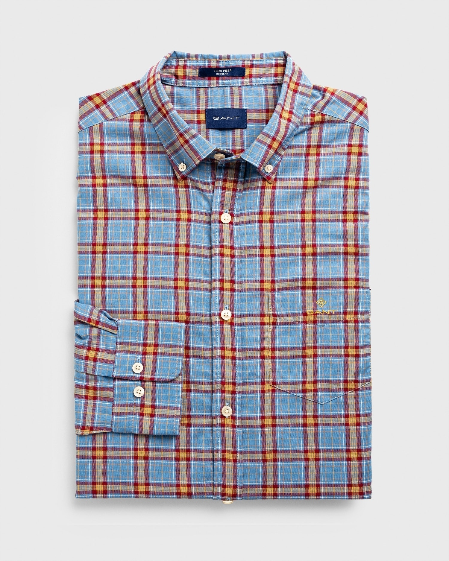 Kariertes Tech Prep™ Oxford Hemd