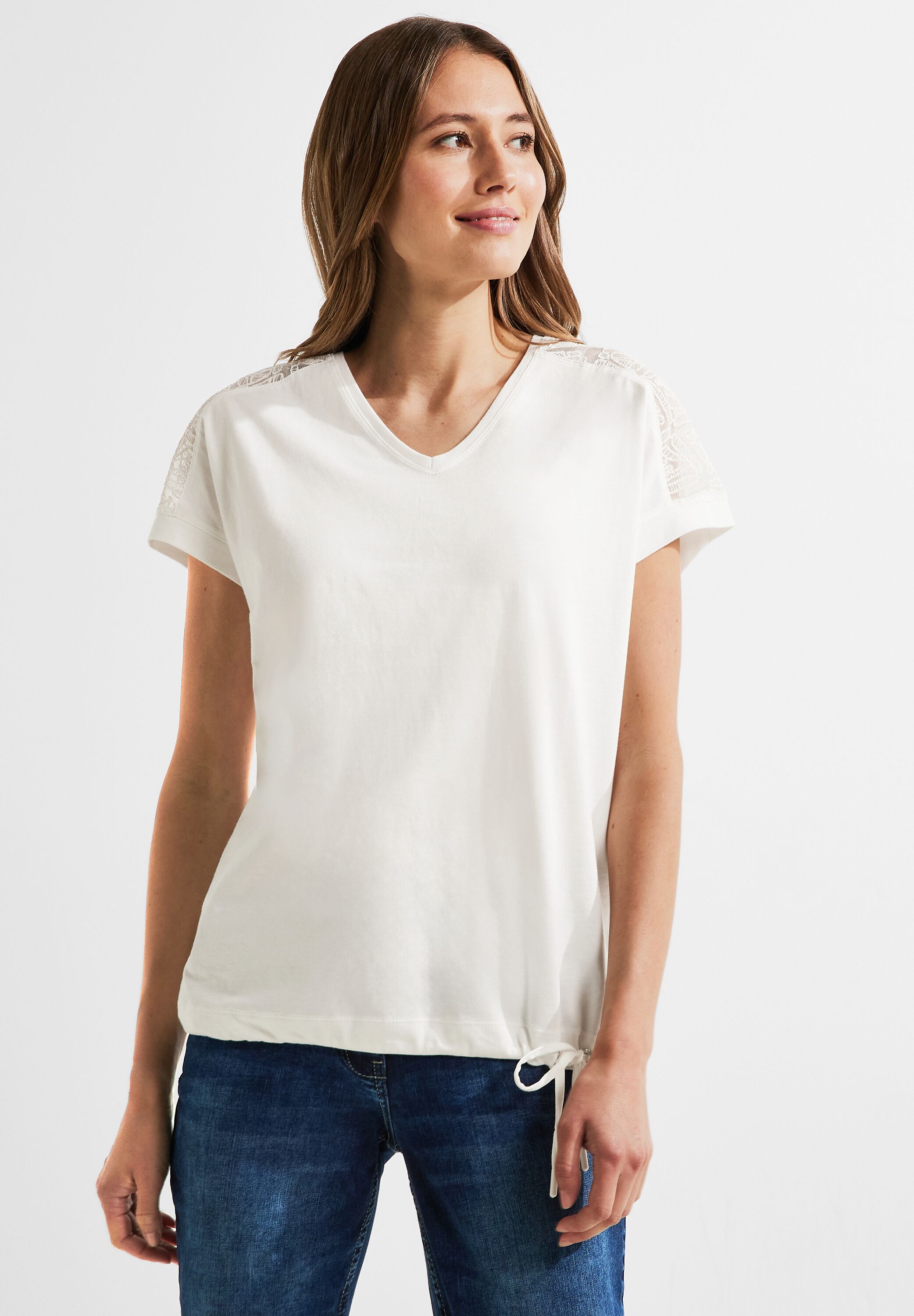 Spitzendetail Shirt