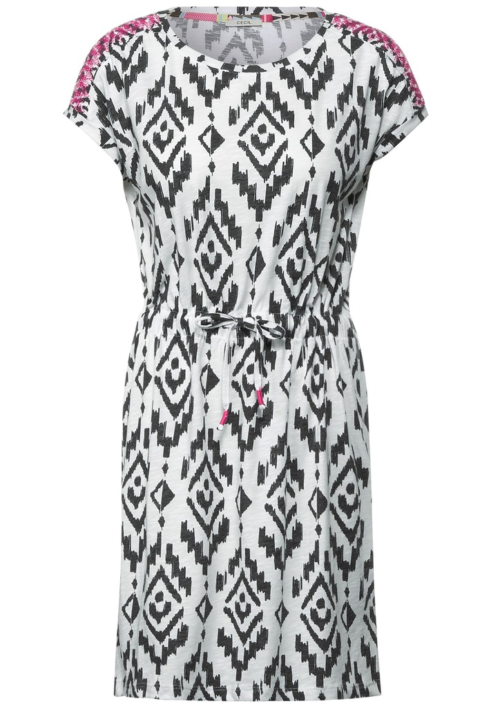 Jerseykleid mit Smock Detail