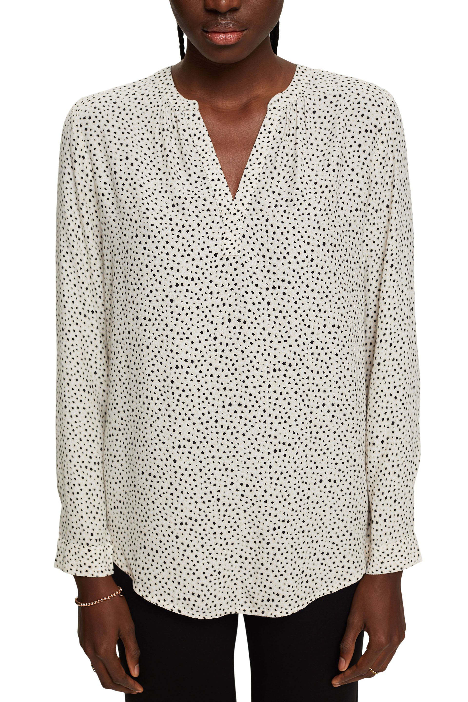 Bluse mit Muster, LENZING™ ECOVERO™