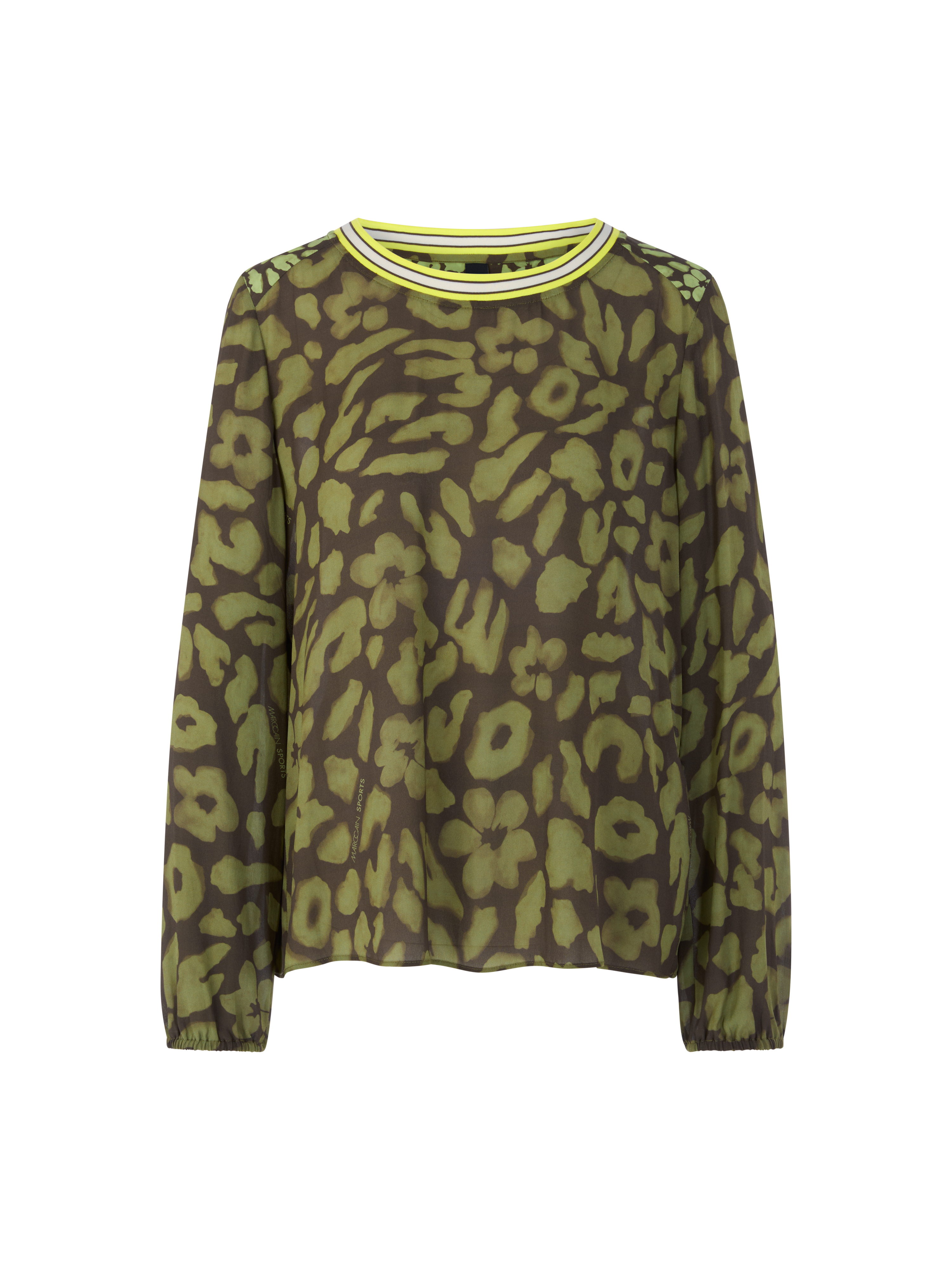 Schlupfbluse mit Leo-Druck