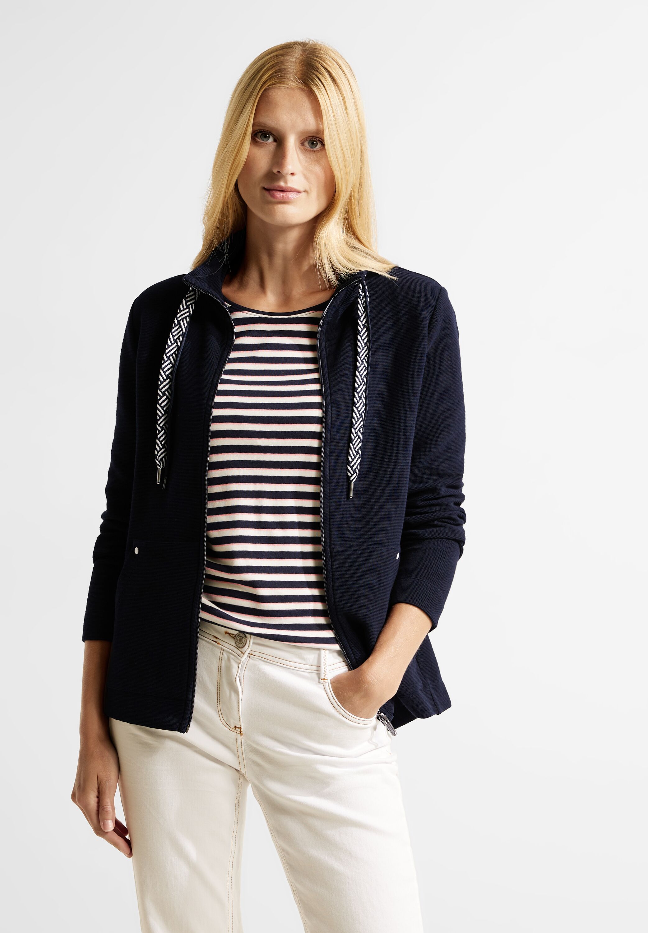 Shirtjacke mit Struktur