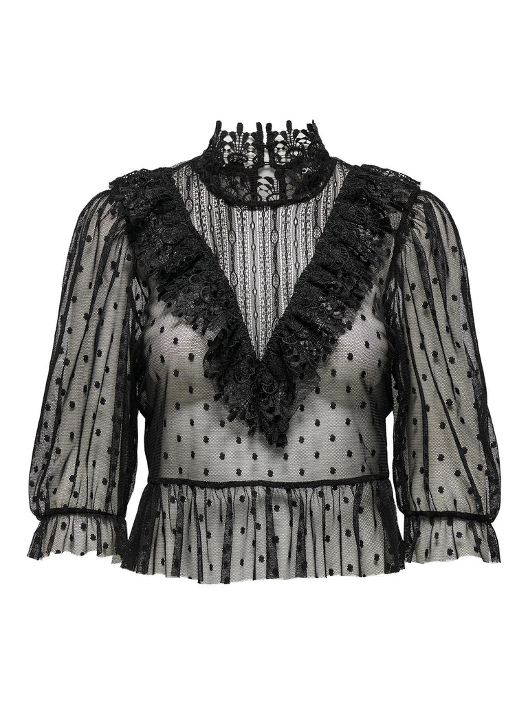ONLANN 3/4 LACE TOP WVN