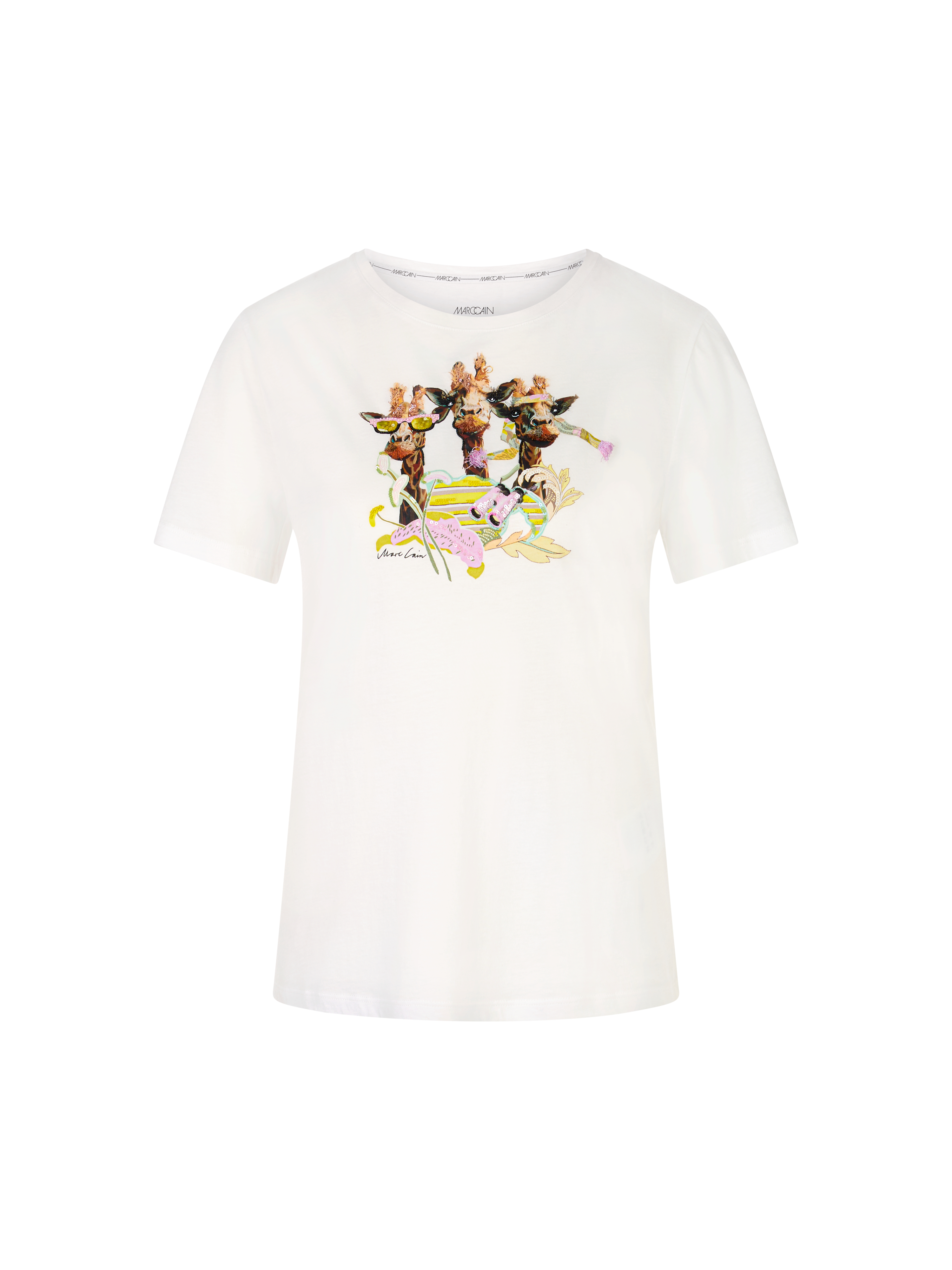 Mit Motiv - T-Shirt in 100 % Baumwolle