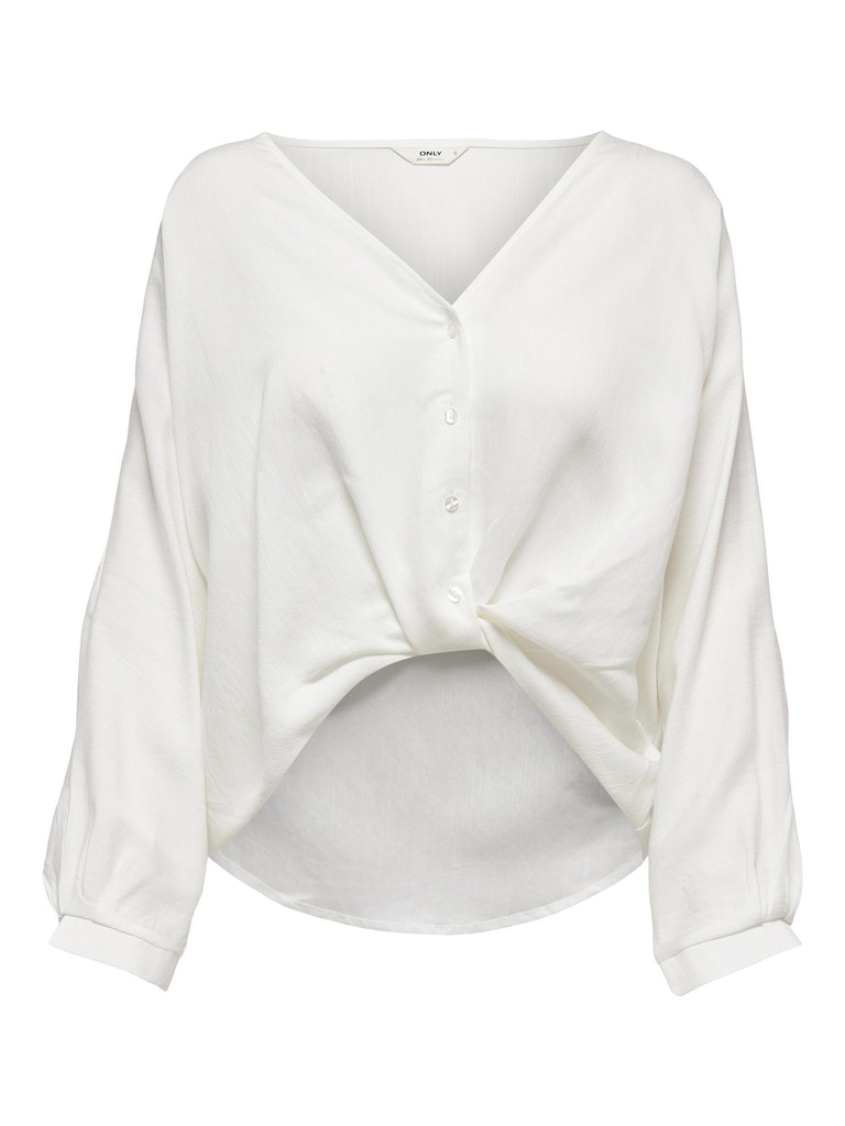 ONLMASCHA LS SHORT KNOT SHIRT WVN