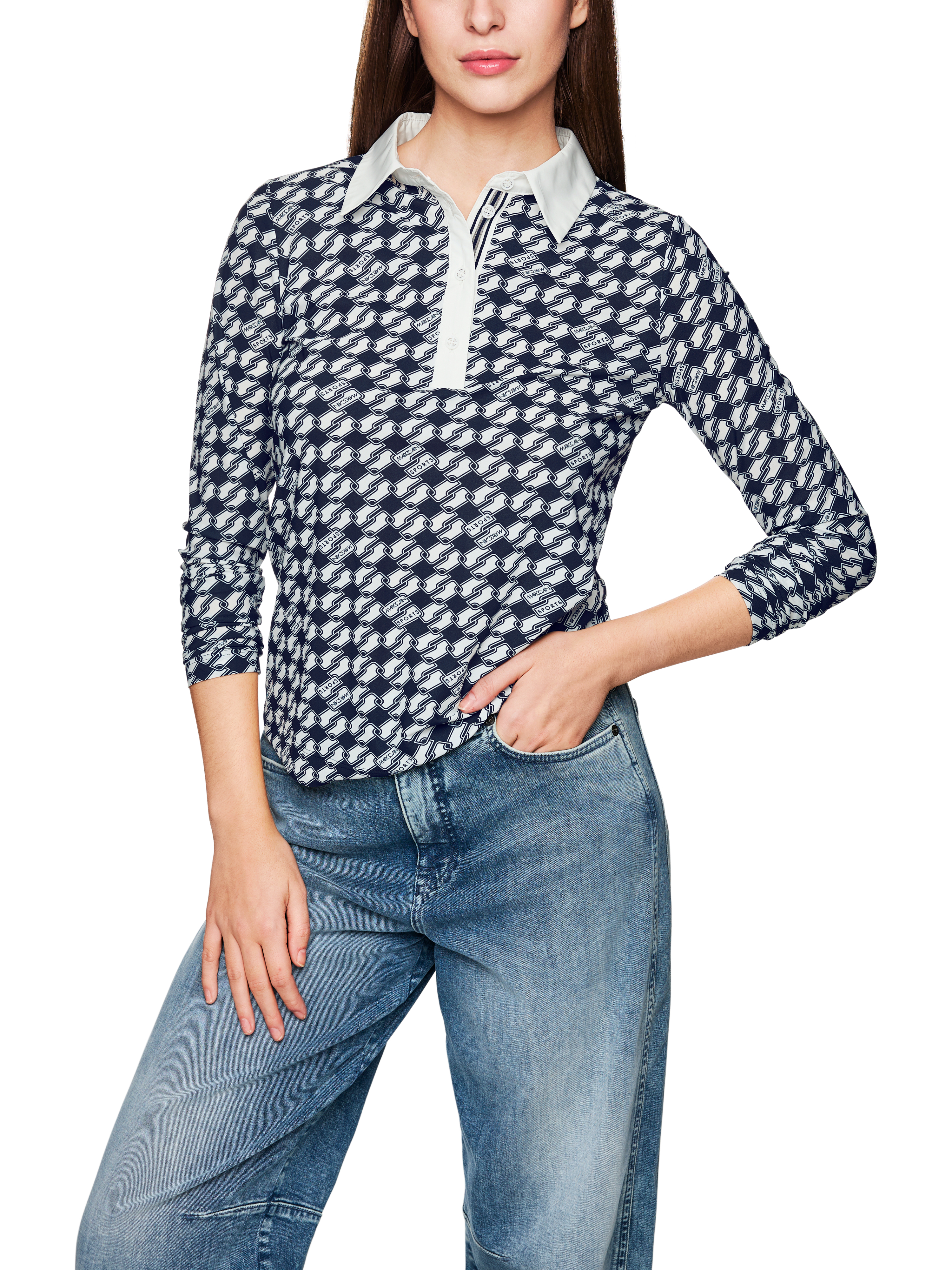 Poloshirt mit Knopfleiste