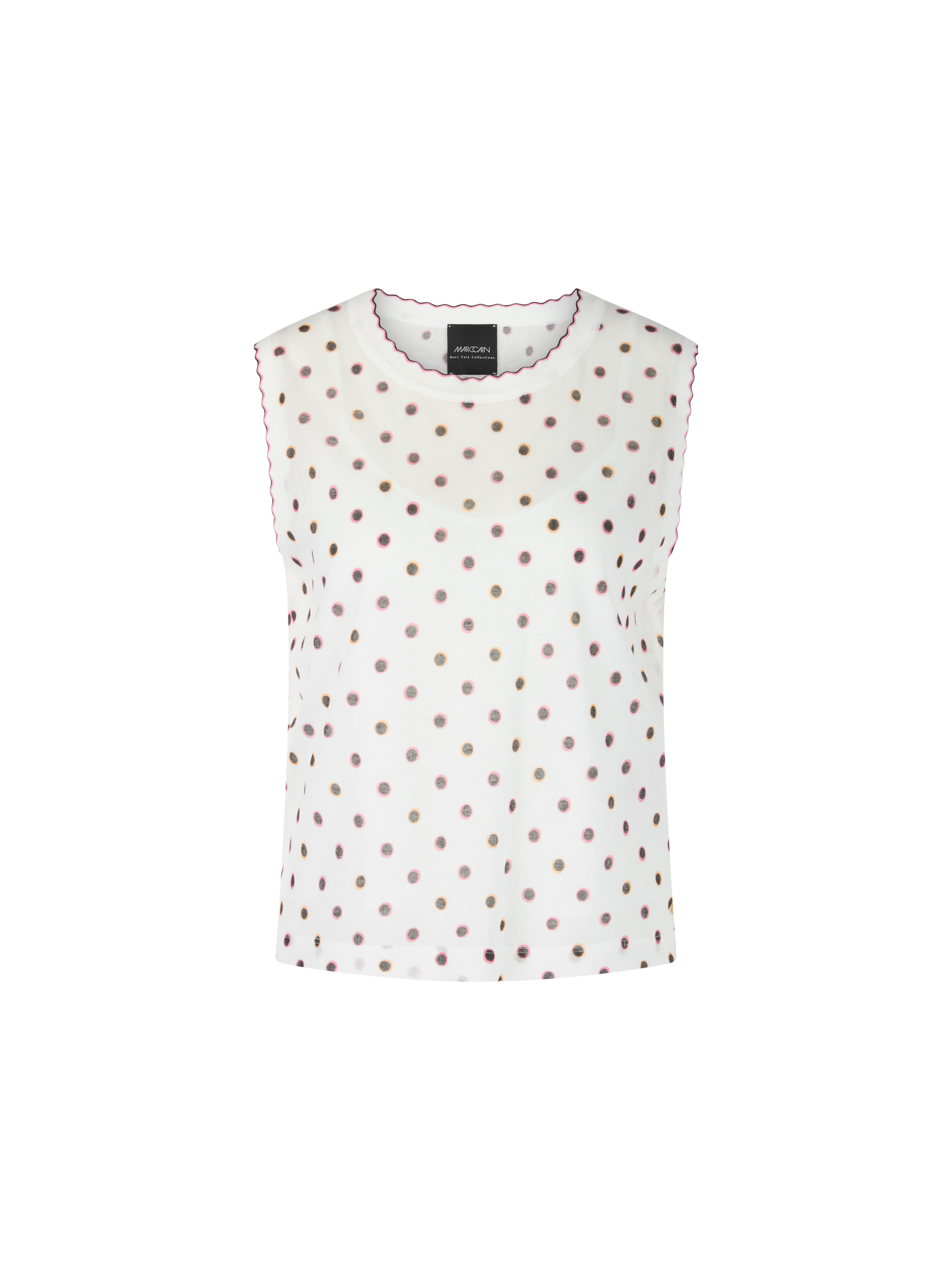 Knitted in Germany Top mit Tupfen