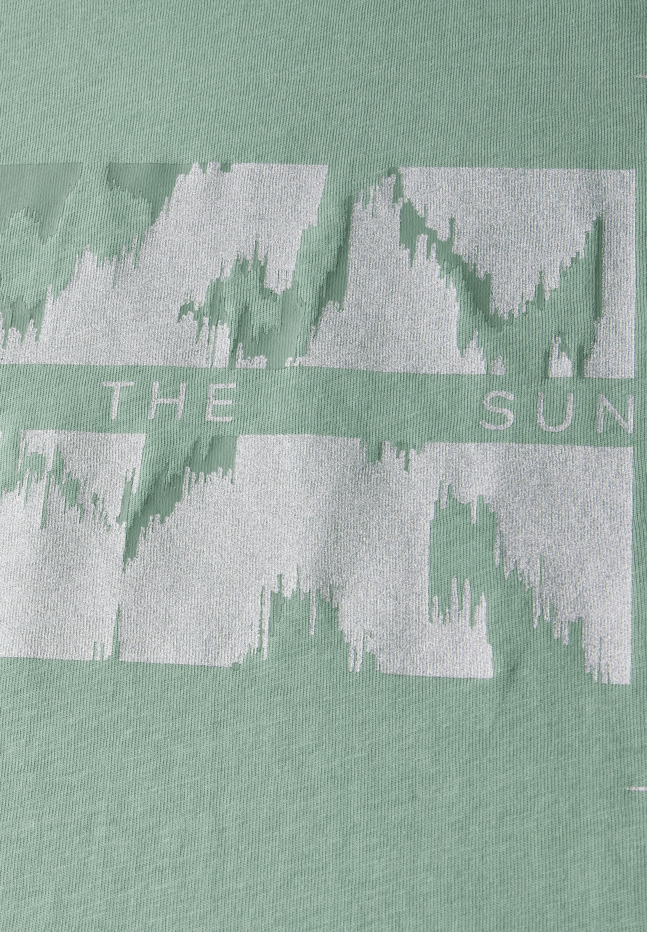 T-Shirt mit Folienprint