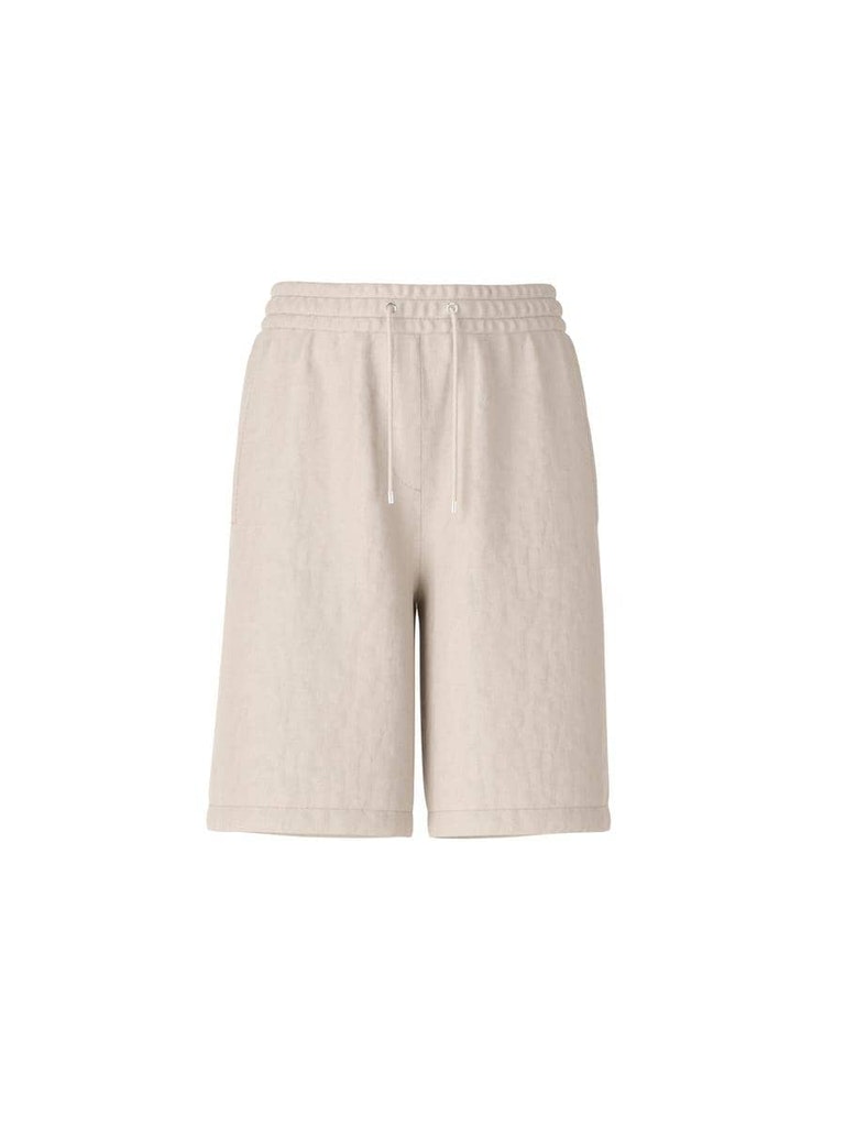 Shorts aus Leinenmix