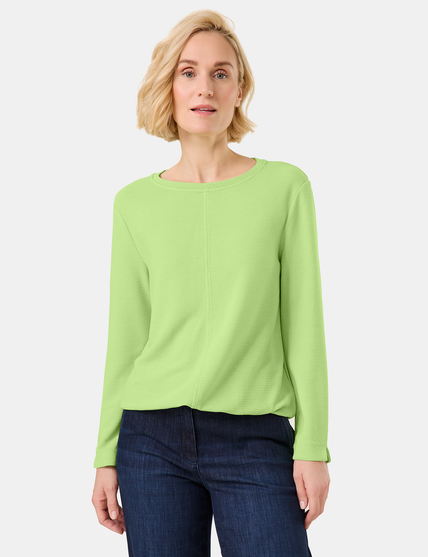 Langarmshirt mit Paspel