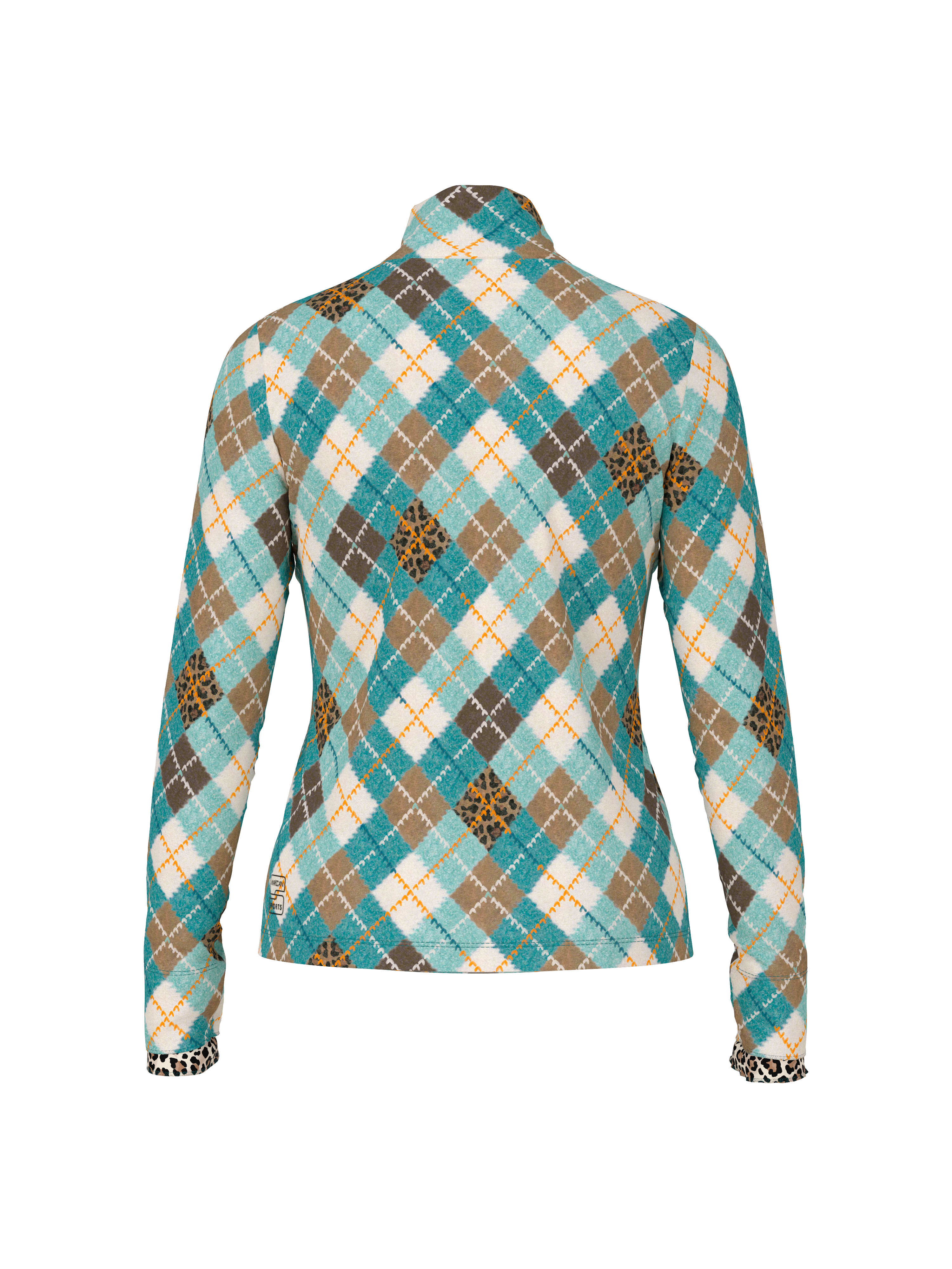 Tailliertes Langarmshirt mit Rollkragen