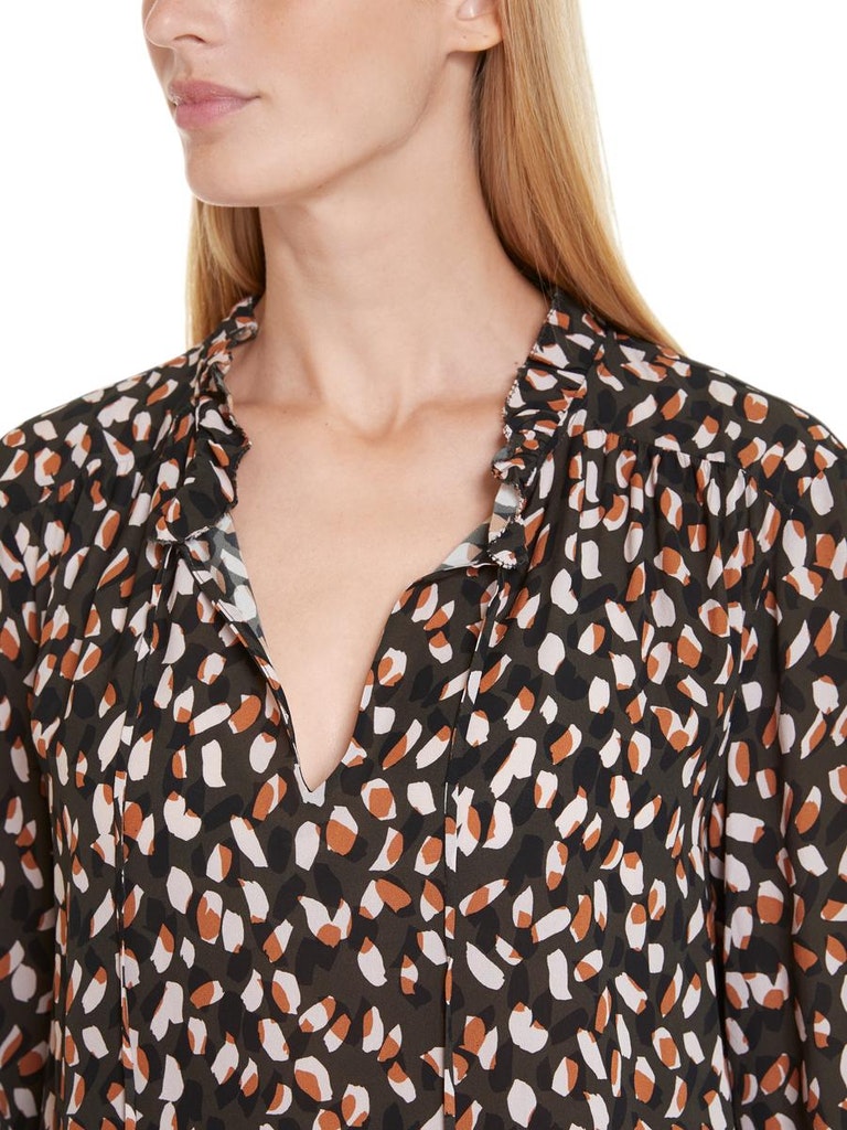 Gemusterte Bluse aus Viskose