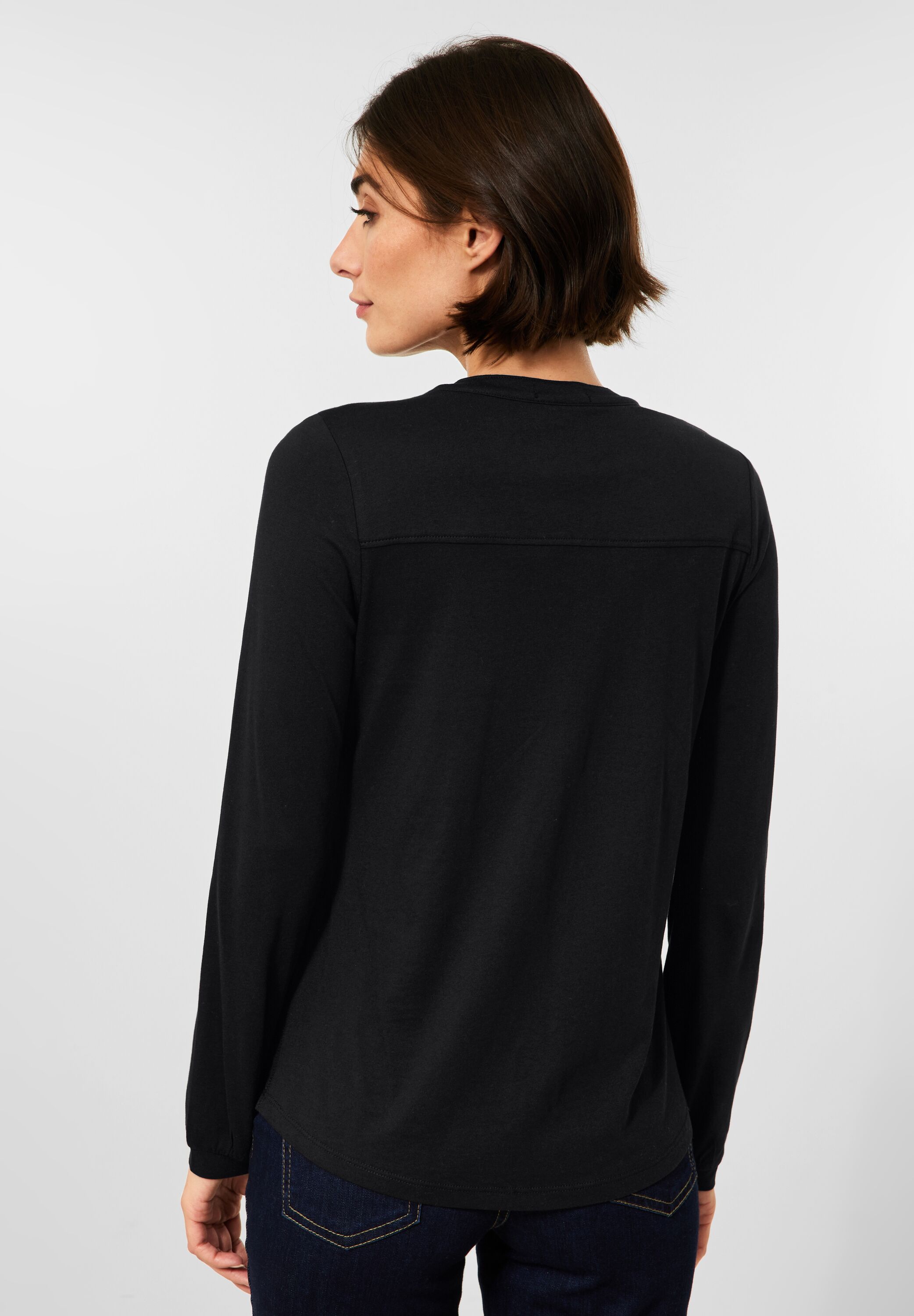 Tunikashirt in Unifarbe