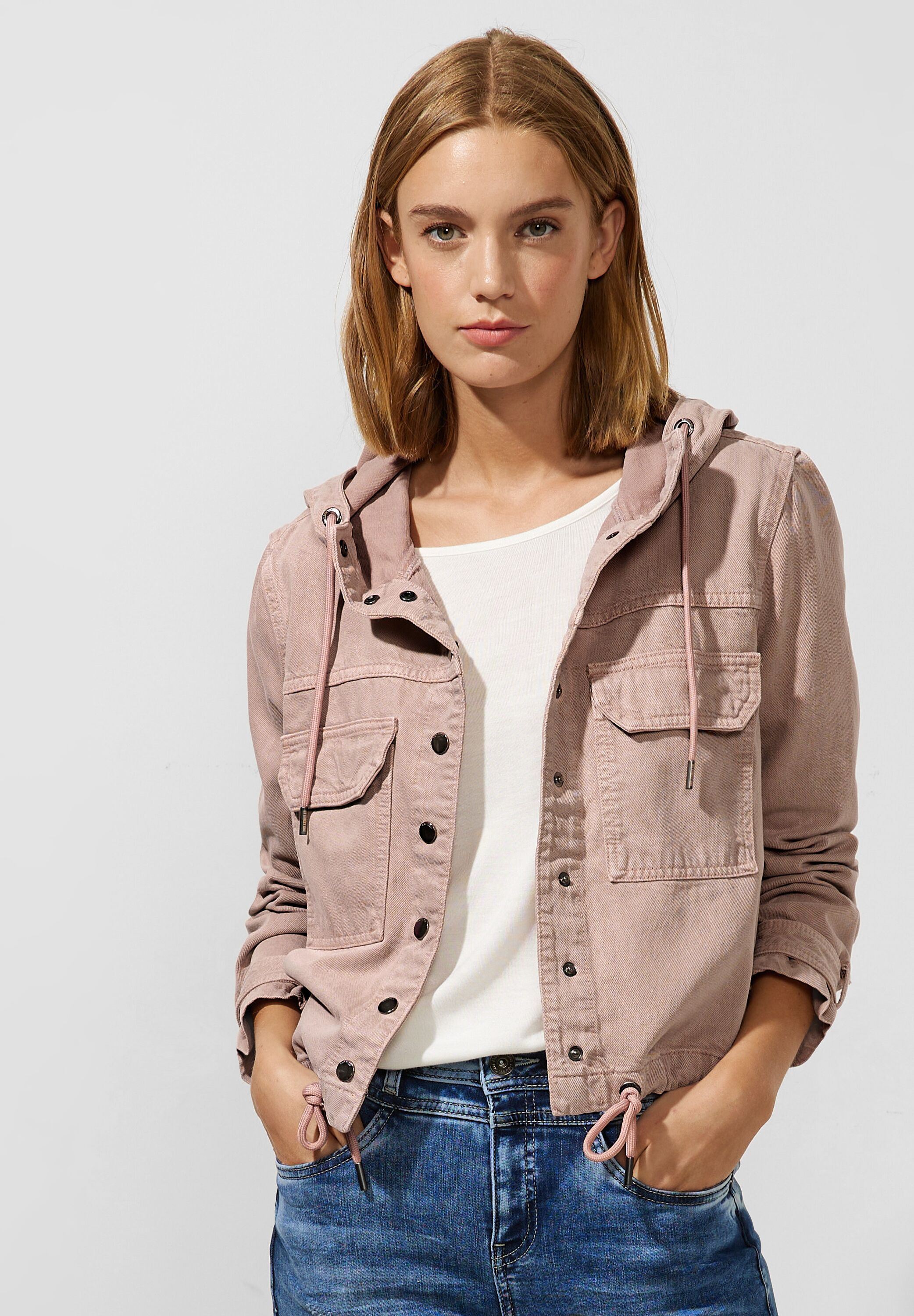 Softe Hoodie Denimjacke