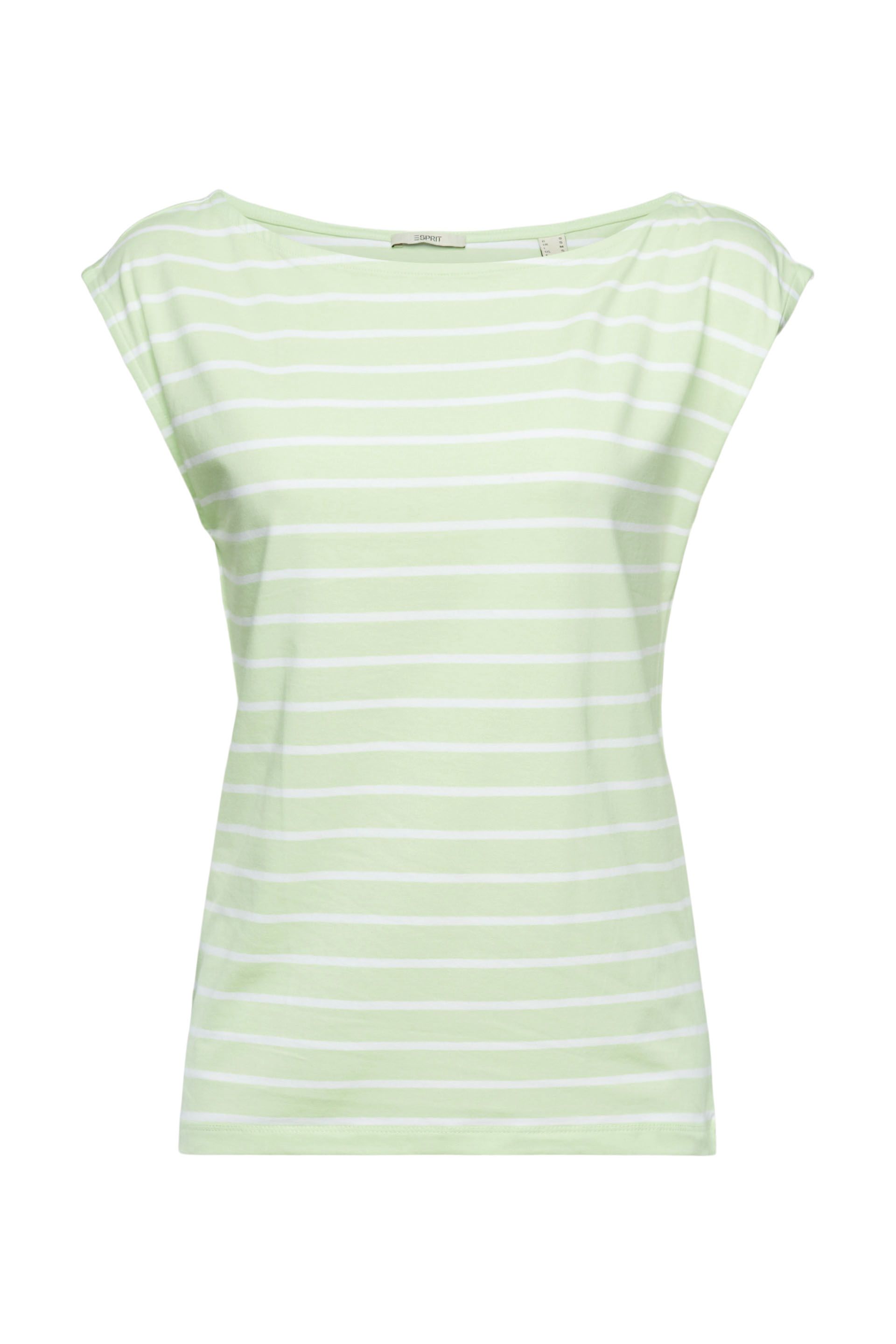 Gestreiftes Baumwoll-T-Shirt