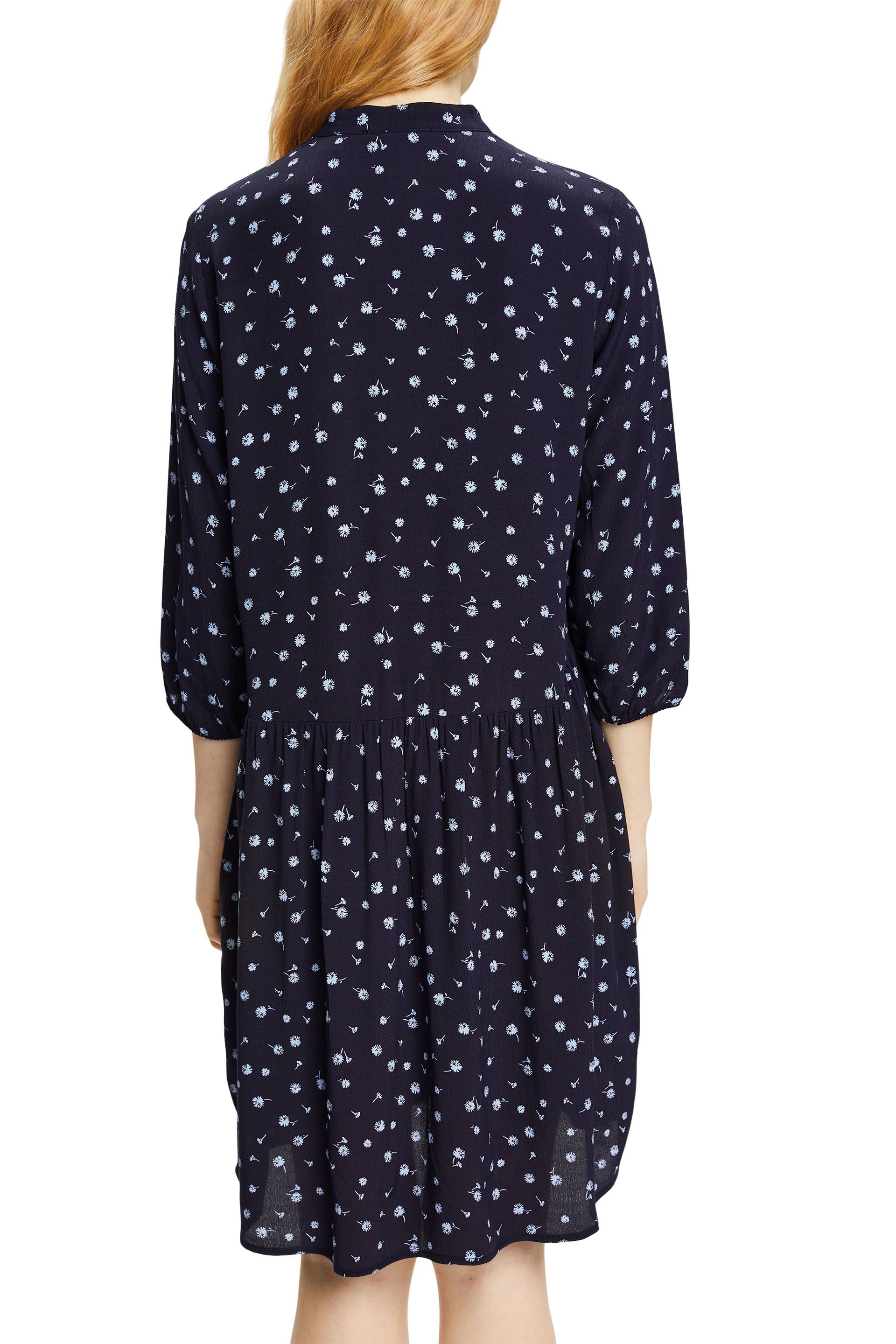 Florales Midikleid mit Knöpfen
