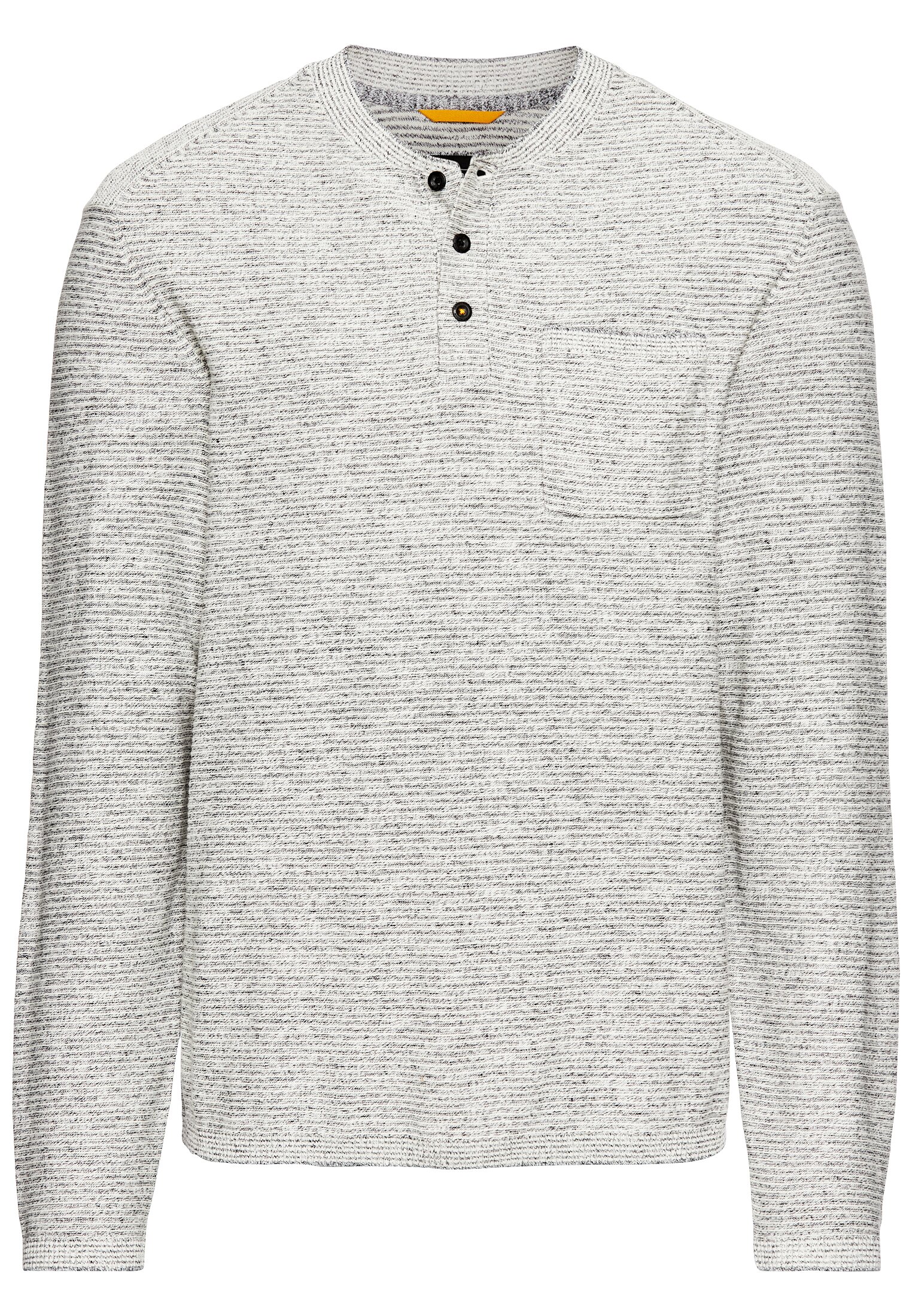 Henley Langarmshirt aus einem Baumwollmix