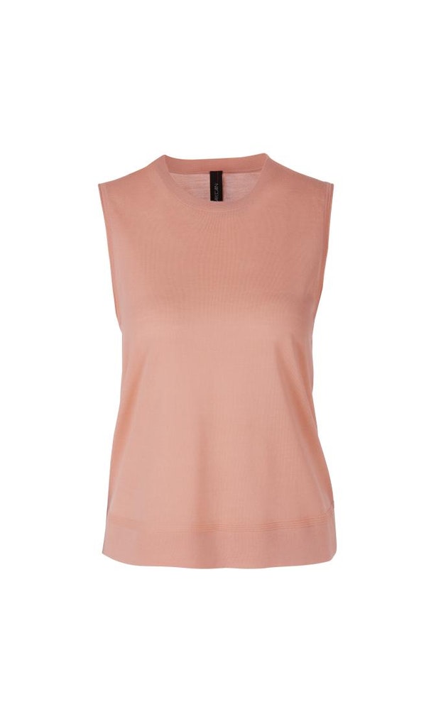 Feinstricktop aus Wolle