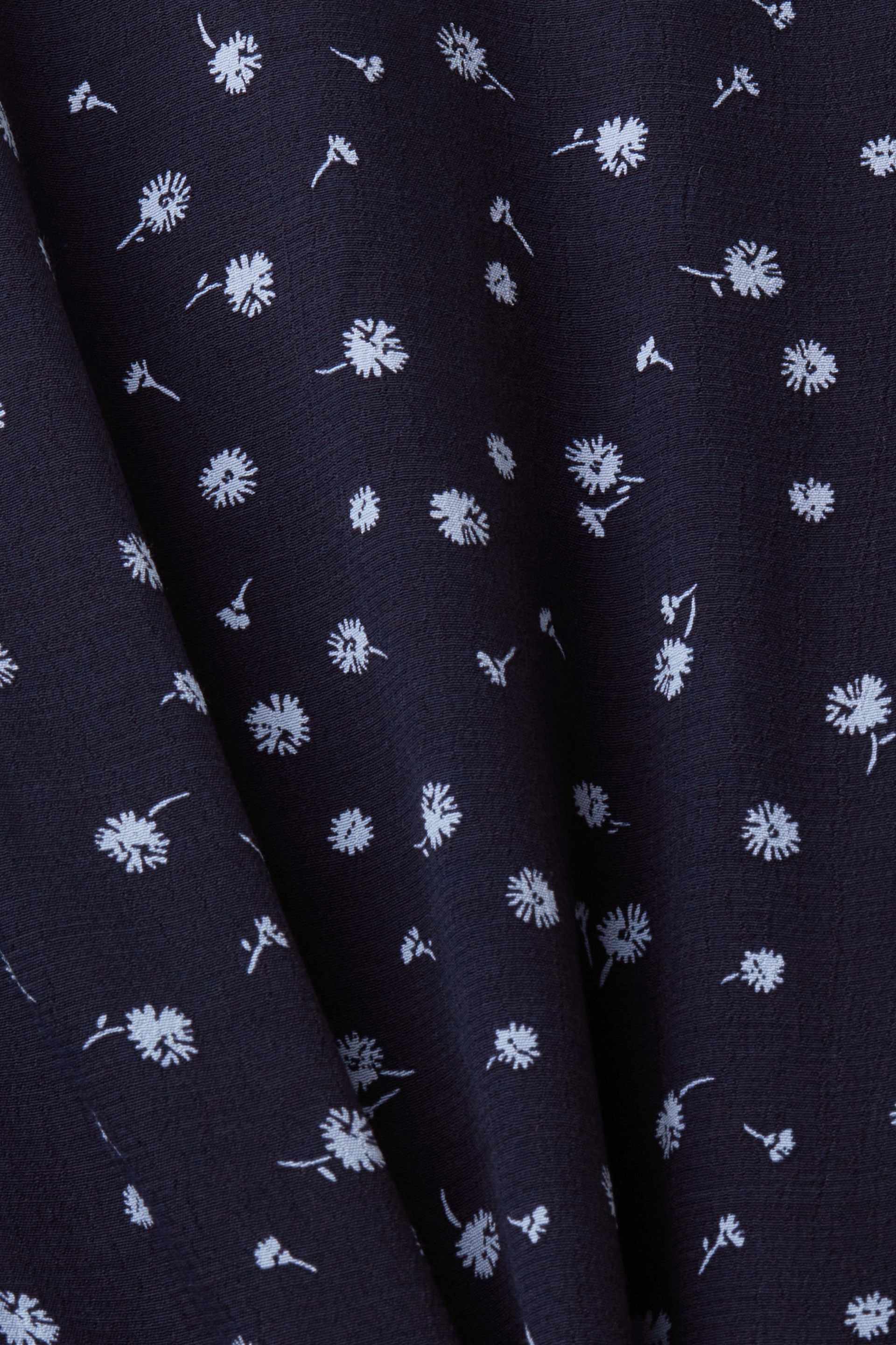 Florales Midikleid mit Knöpfen
