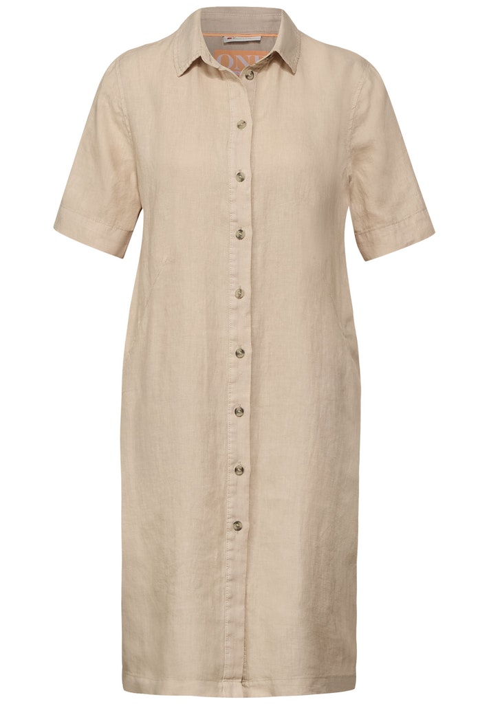 Leinen Kleid in A-Linie