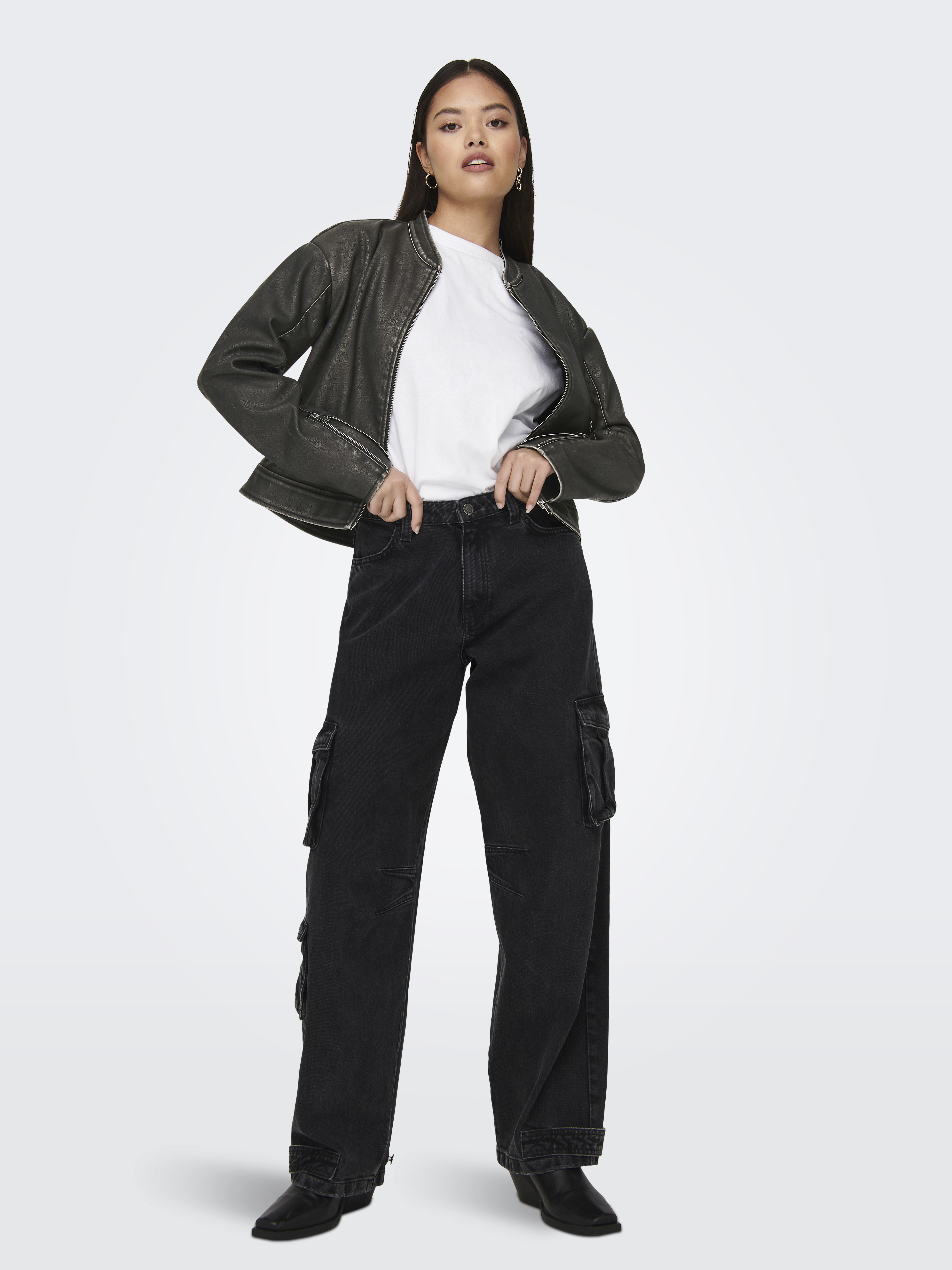 ONLMINDY FAUX LEATHER JACKET OTW