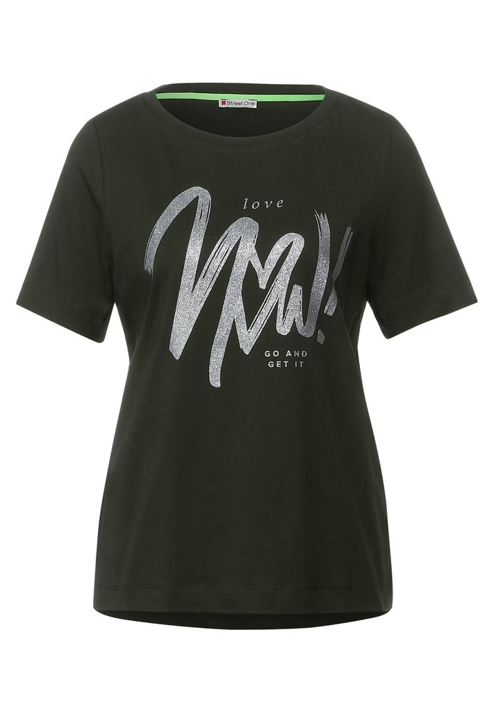 T-Shirt mit Wordingprint