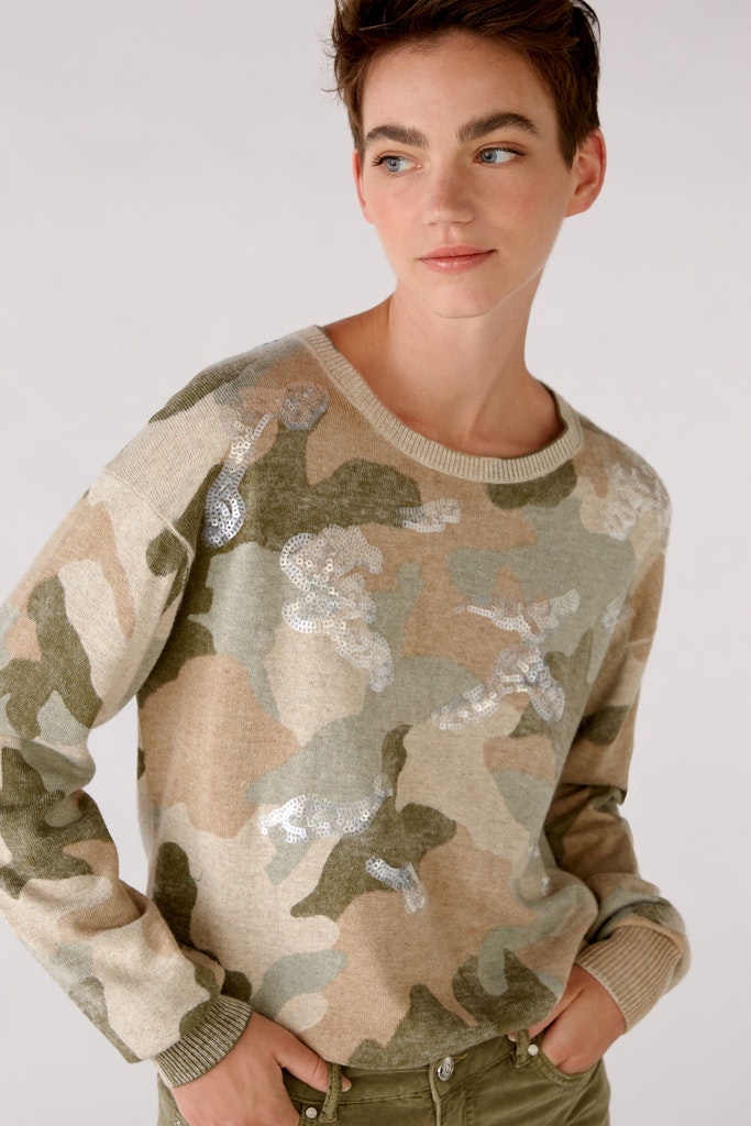 Sweatshirt mit Camouflage-Muster