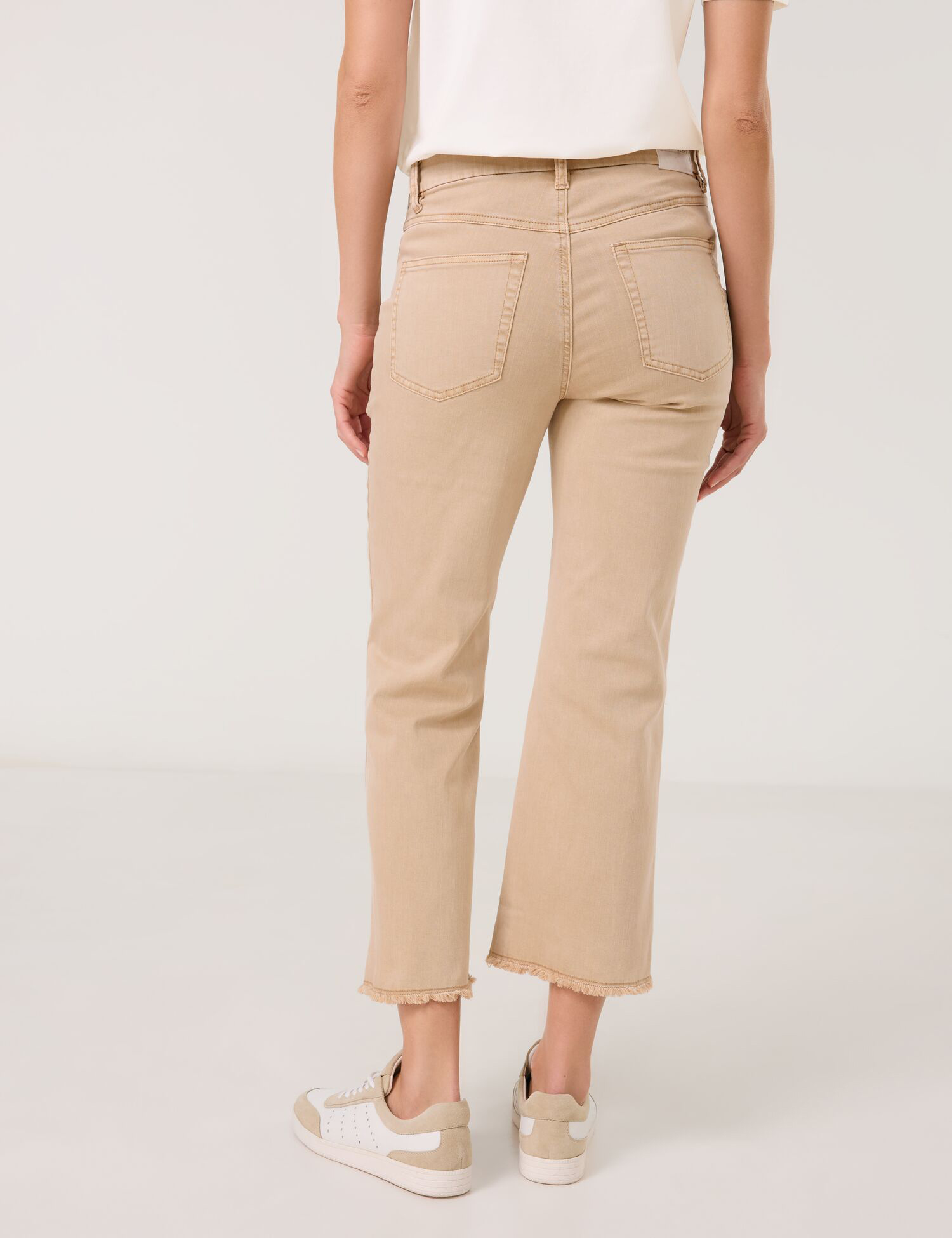 5-Pocket Jeans MAR꞉LIE FLARED FIT mit fransigem Saum