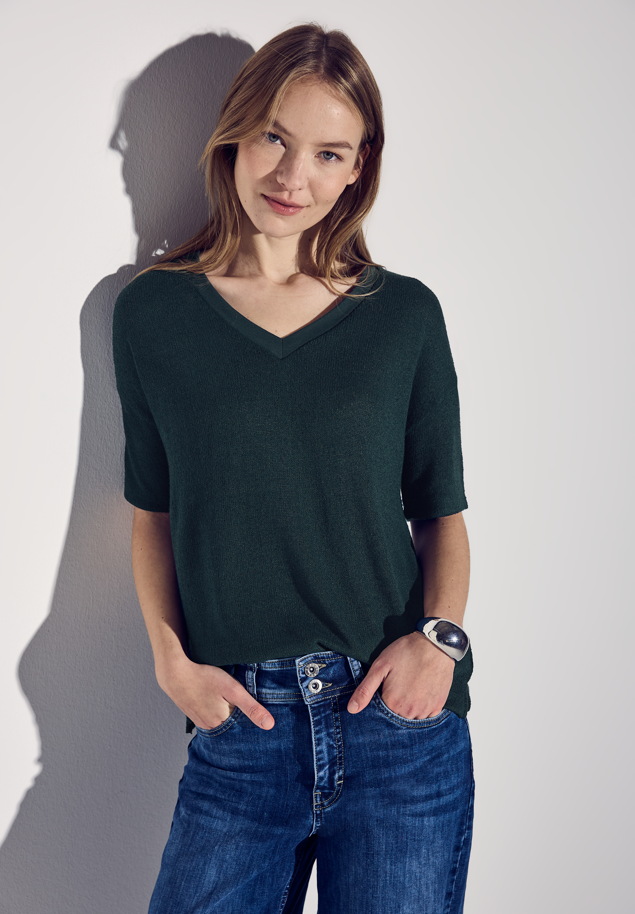 Strick-Look T-Shirt
