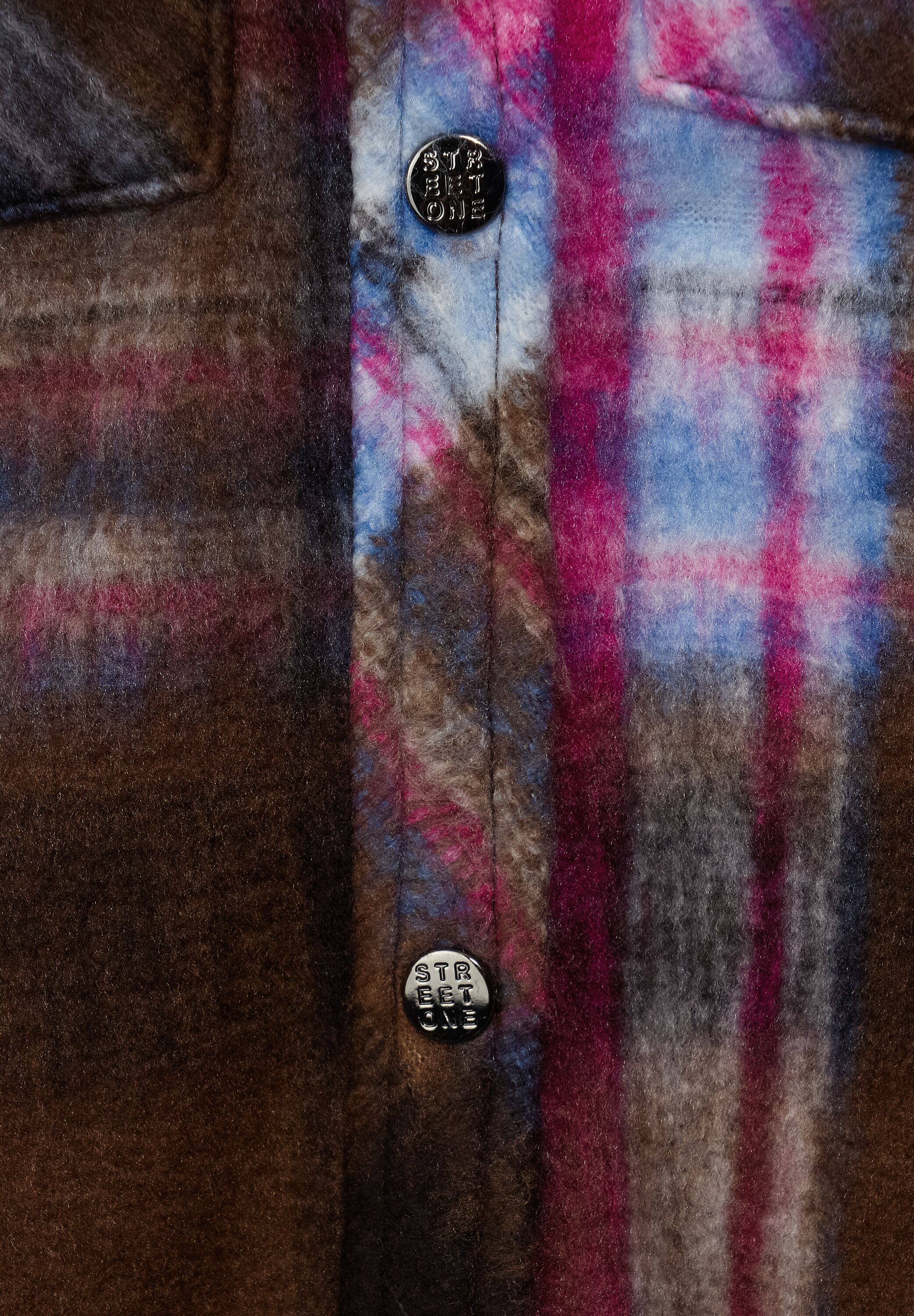 Langes Overshirt mit Kapuze