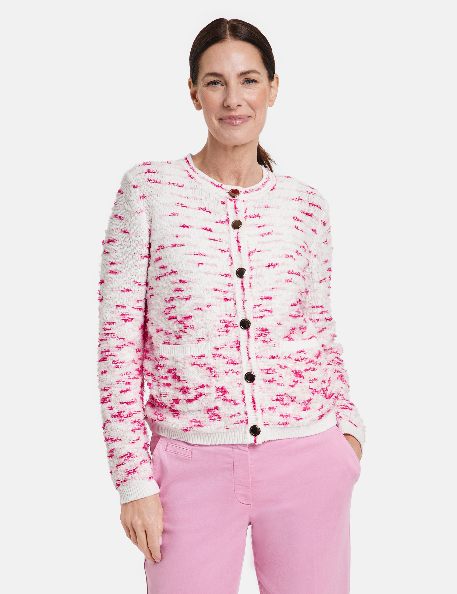 Strickjacke mit Fransen