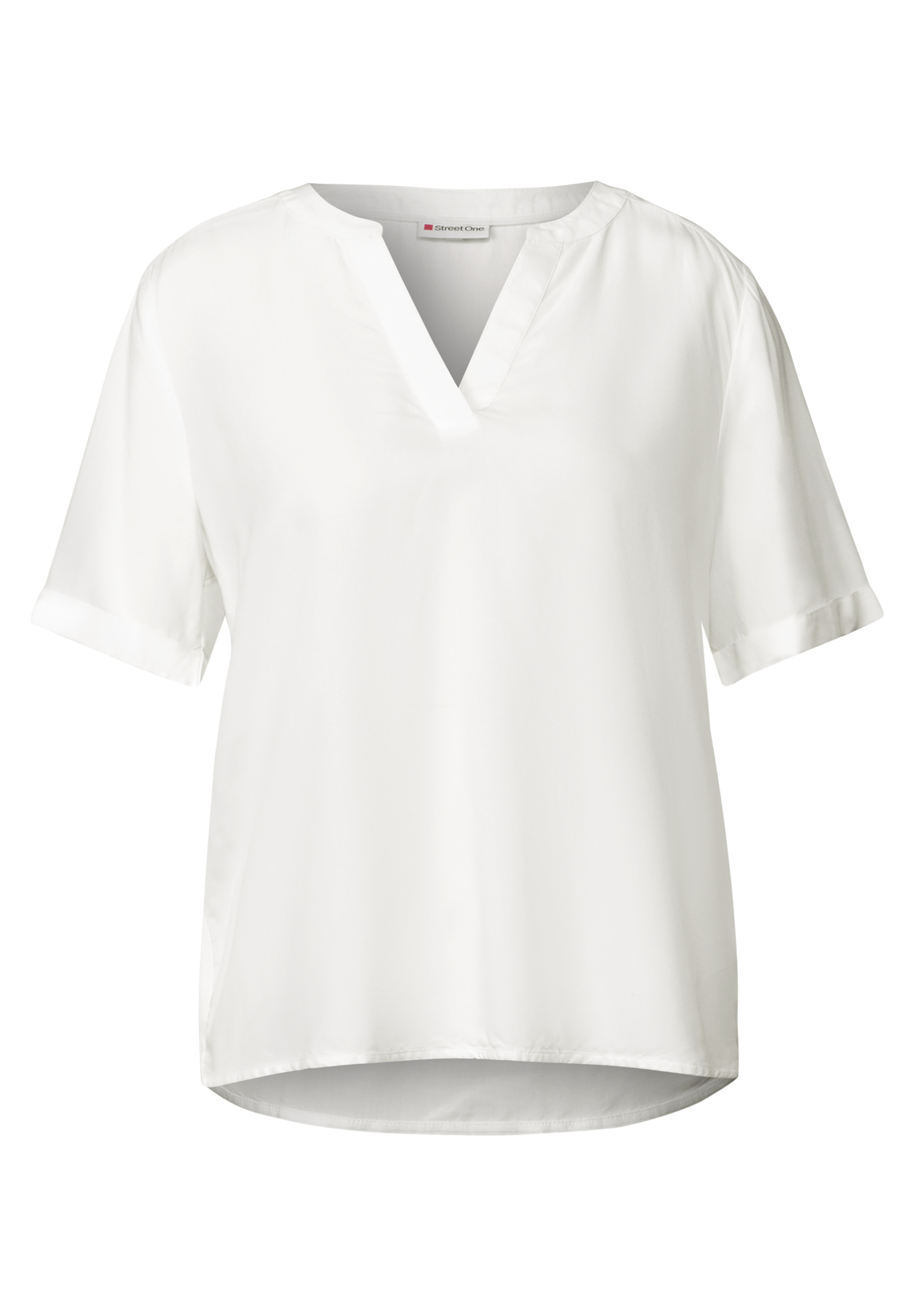 Bluse in Unifarbe