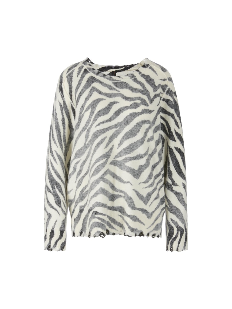 Pullover mit Zebramuster