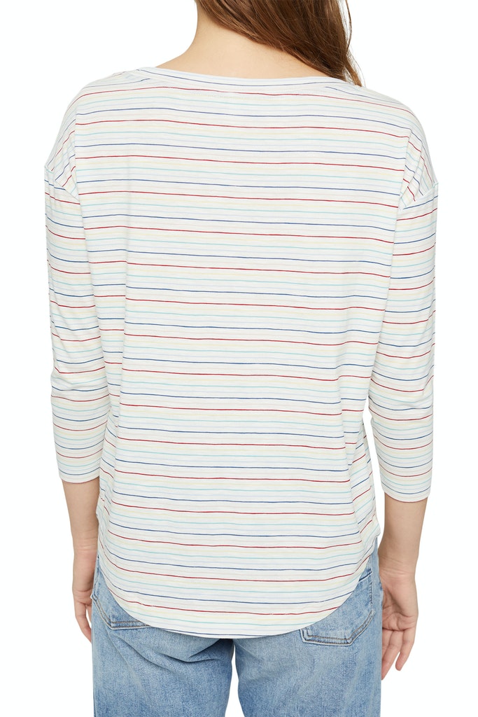 Longsleeve mit Streifen, 100% Bio-Baumwolle