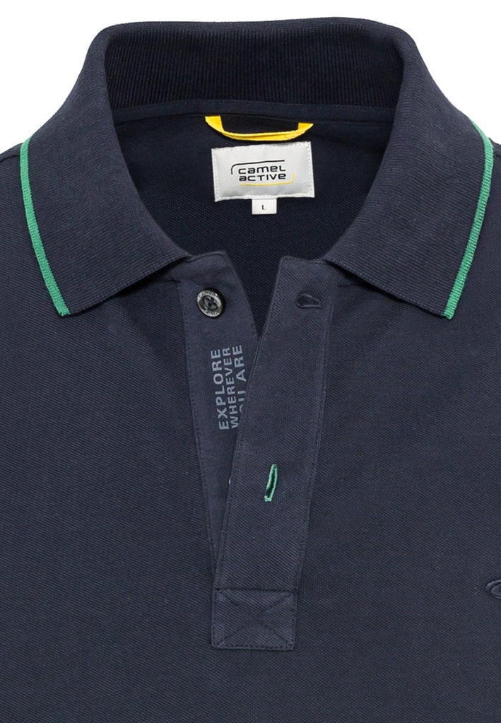 Kurzarm Poloshirt aus reiner Baumwolle